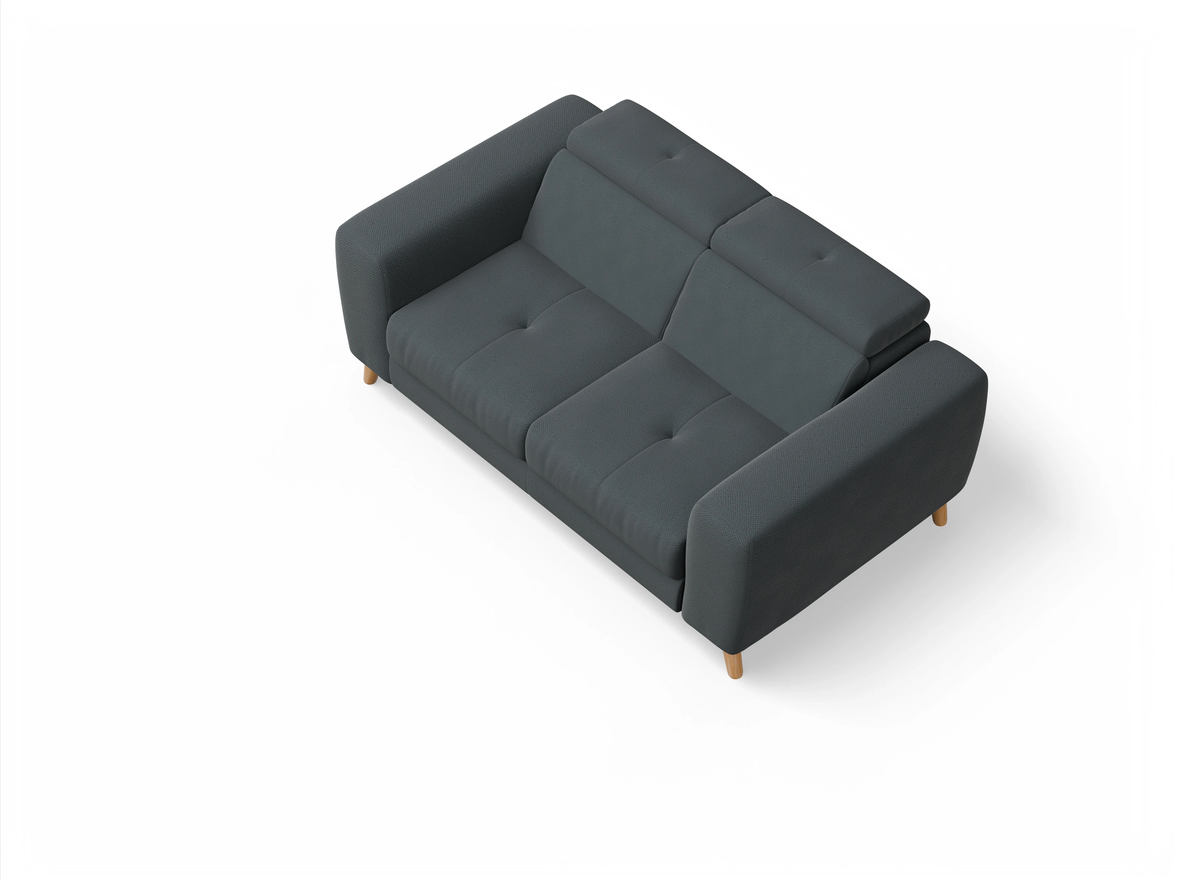 Ansicht des Produktes Capua 2-Sitzer Sofa in Stoff Grau