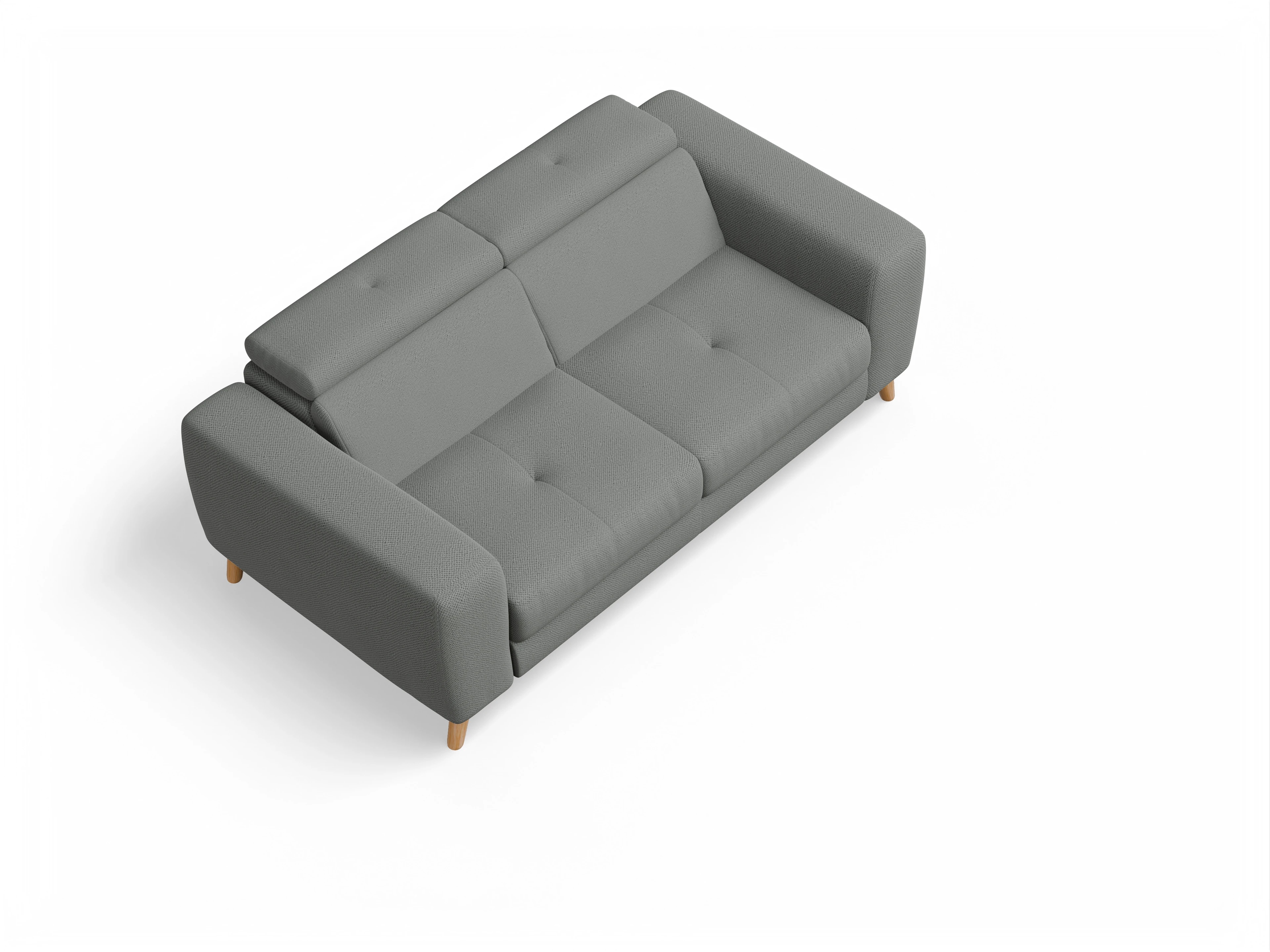 Ansicht des Produktes Capua 2,5-Sitzer Sofa in Stoff Grau