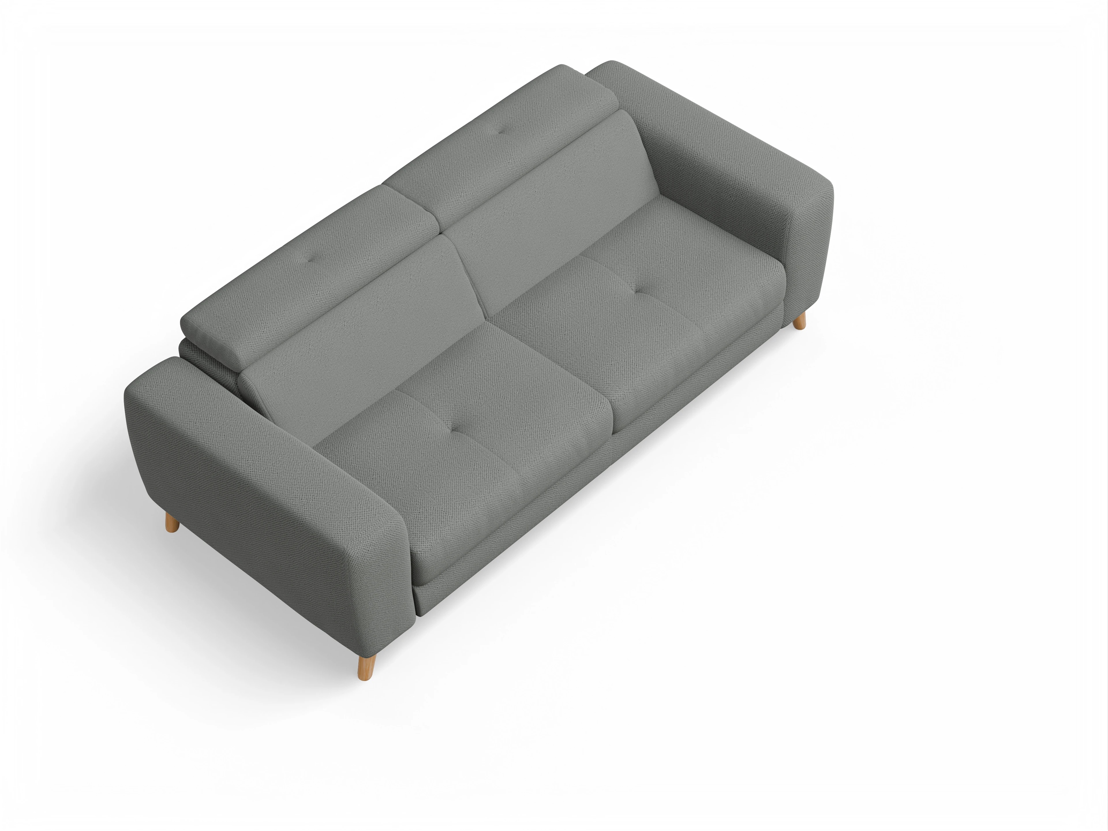 Ansicht des Produktes Capua 3-Sitzer Sofa in Stoff Grau