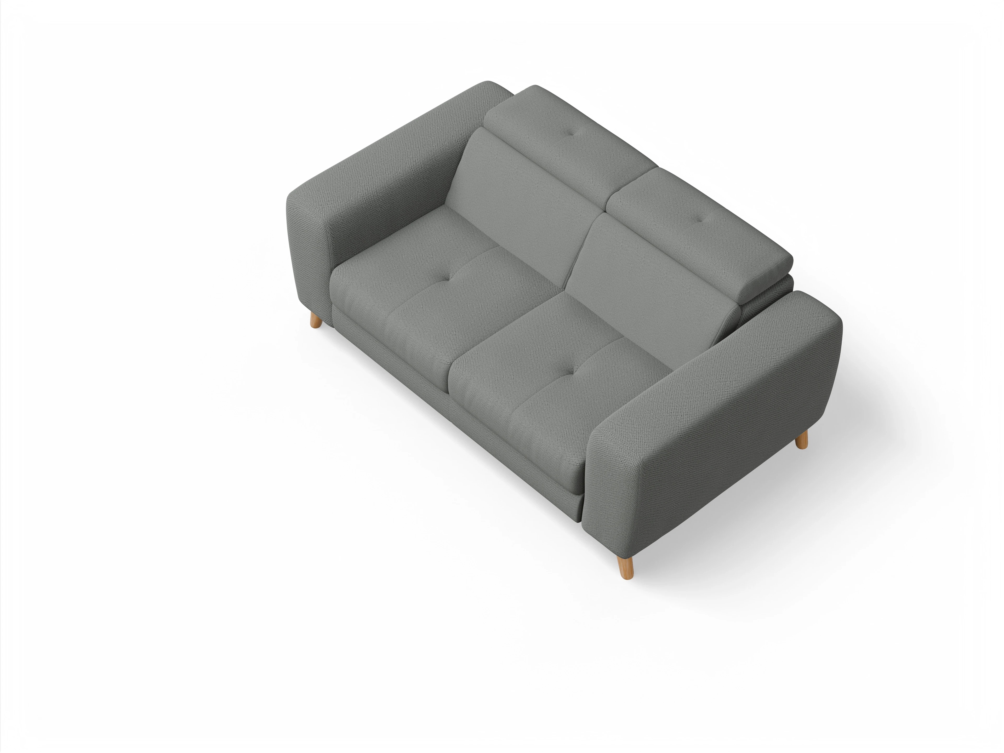 Ansicht des Produktes Capua 2-Sitzer Sofa in Stoff Grau