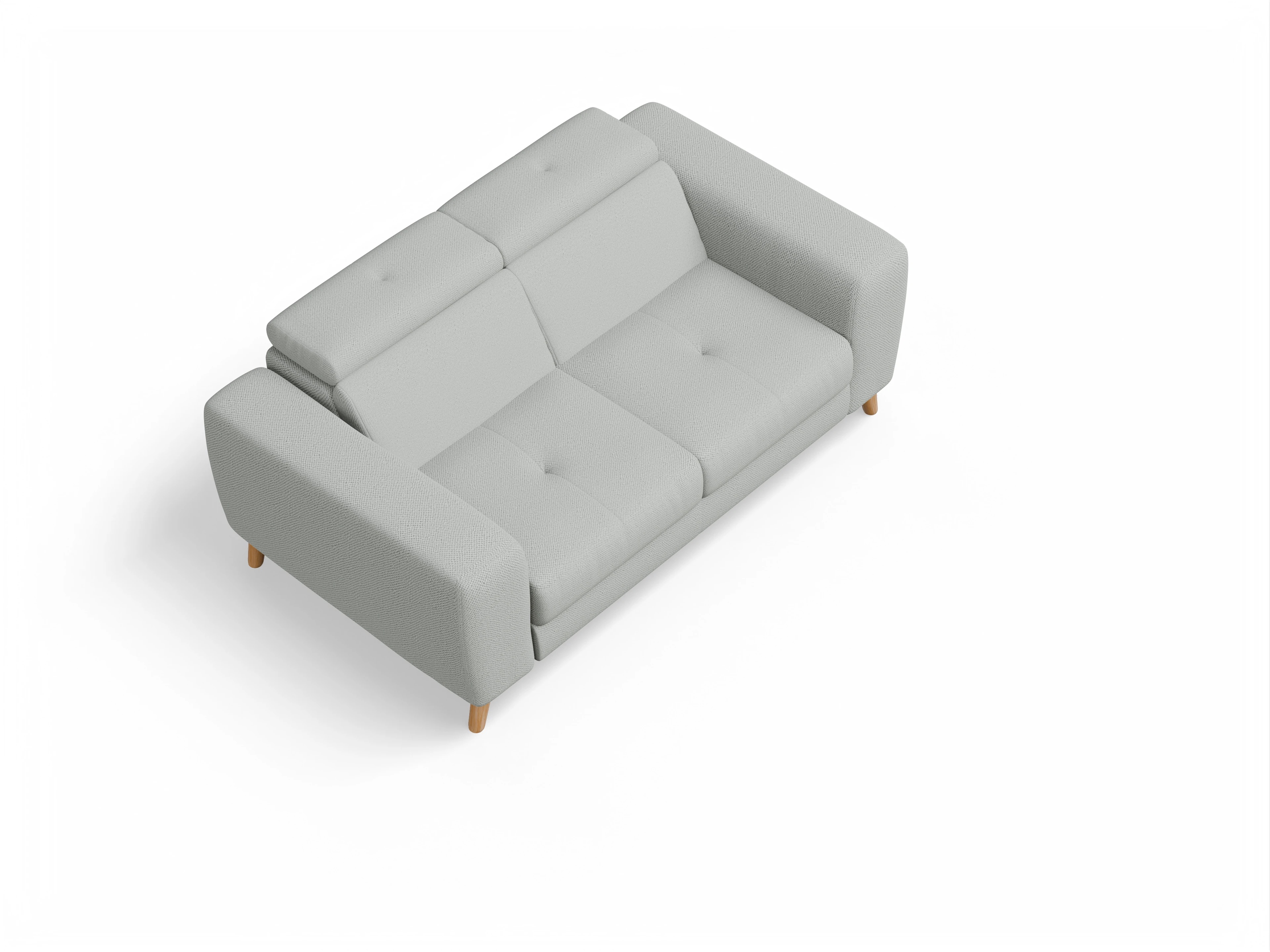 Ansicht des Produktes Capua 2-Sitzer Sofa in Stoff Grau