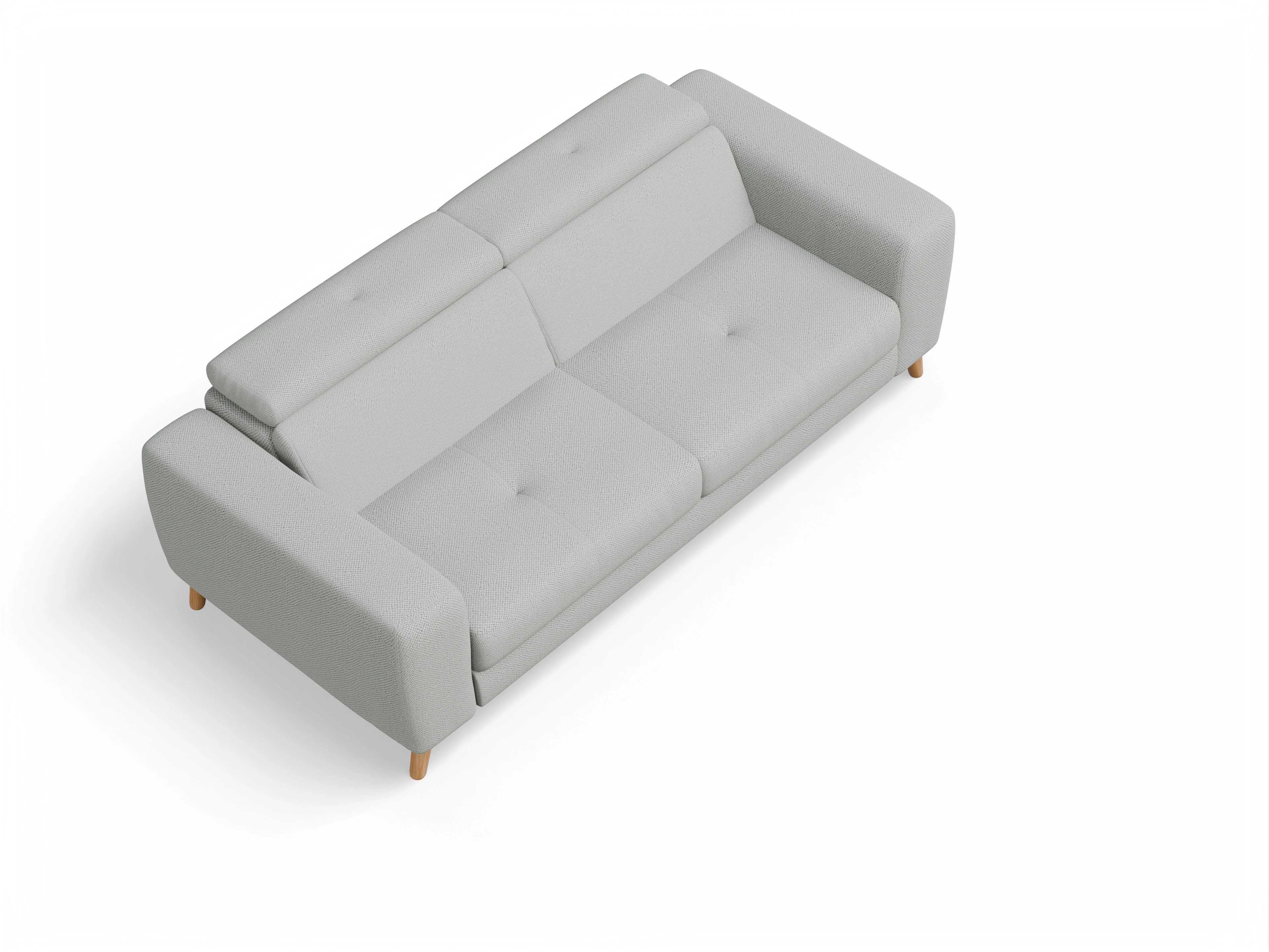 Ansicht des Produktes Capua 3-Sitzer Sofa in Stoff Grau