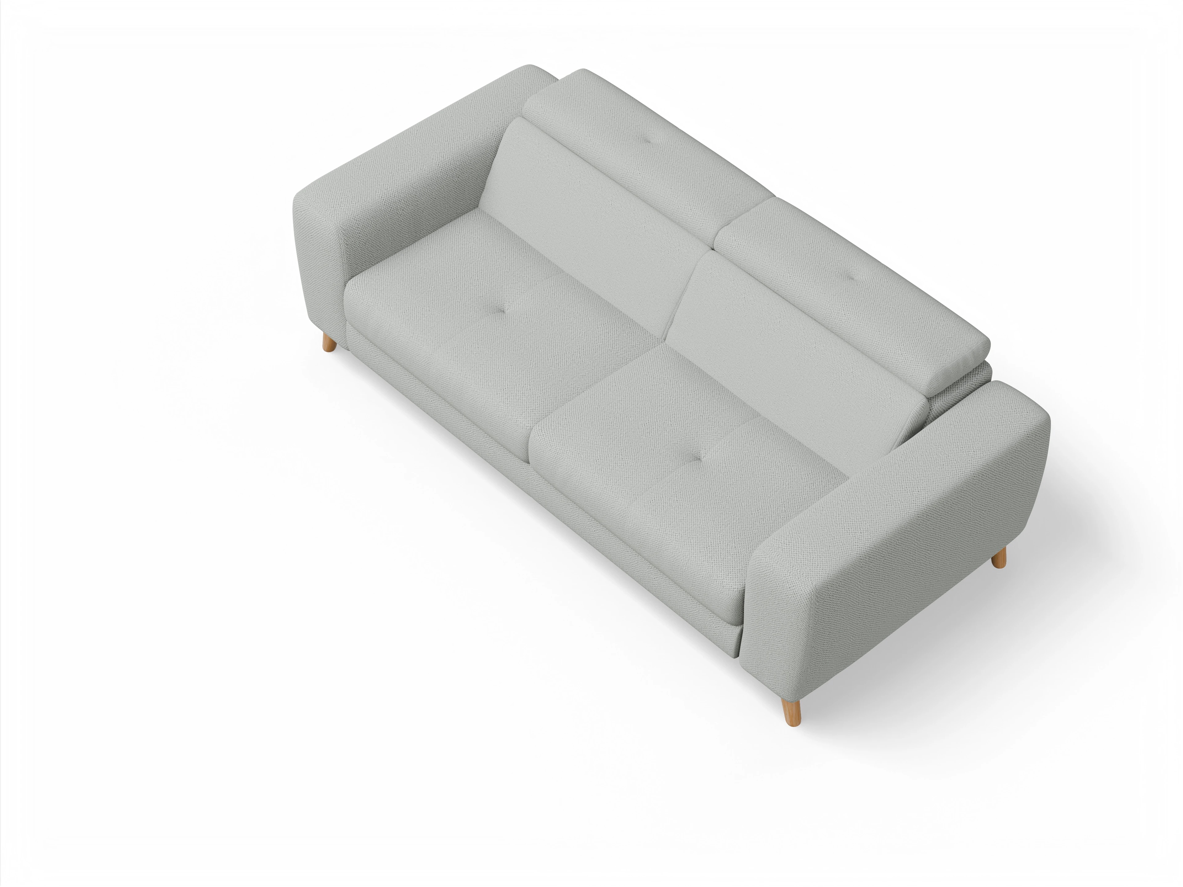 Ansicht des Produktes Capua 3-Sitzer Sofa in Stoff Grau