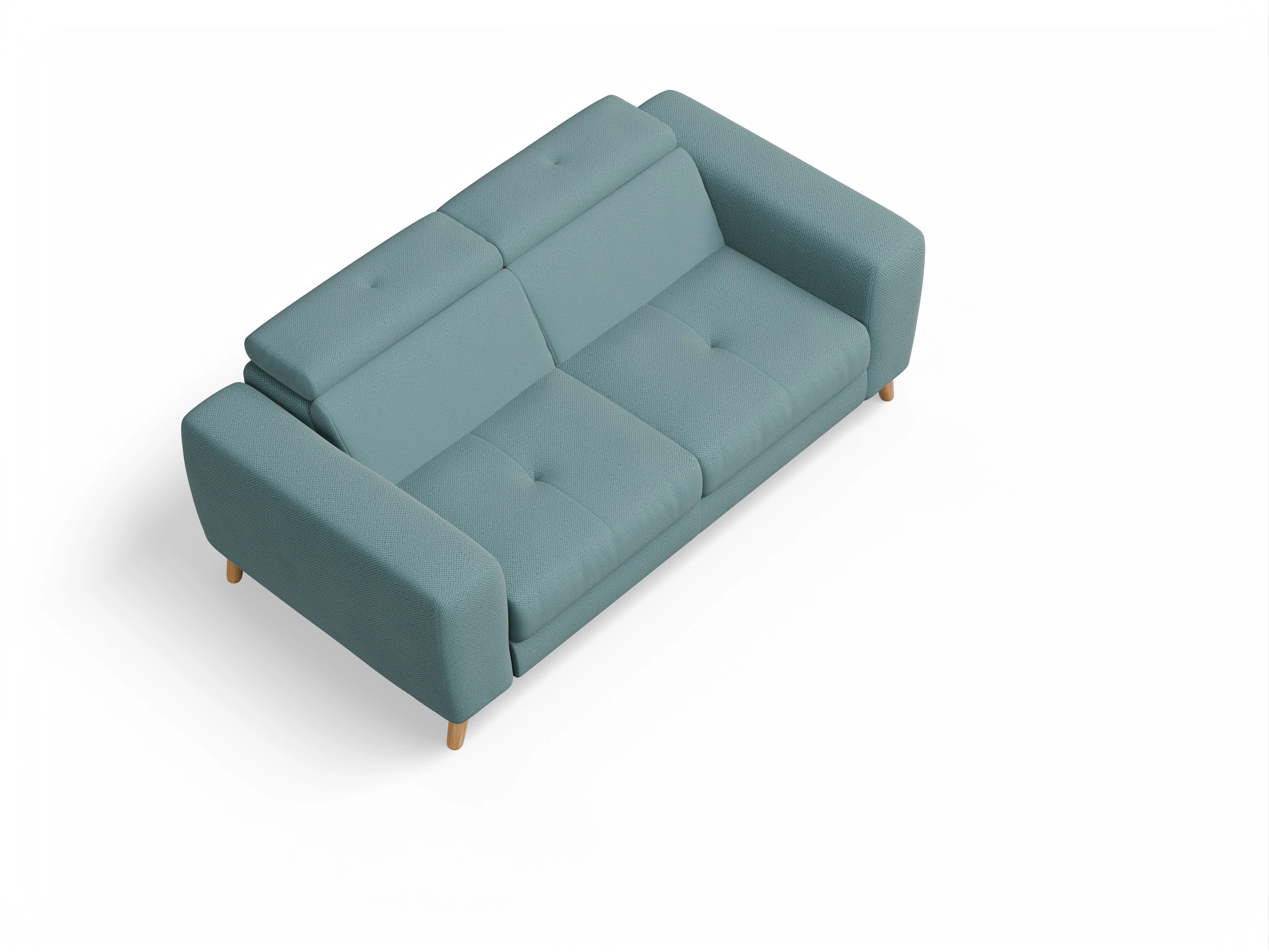 Ansicht des Produktes Capua 2,5-Sitzer Sofa in Stoff Blau
