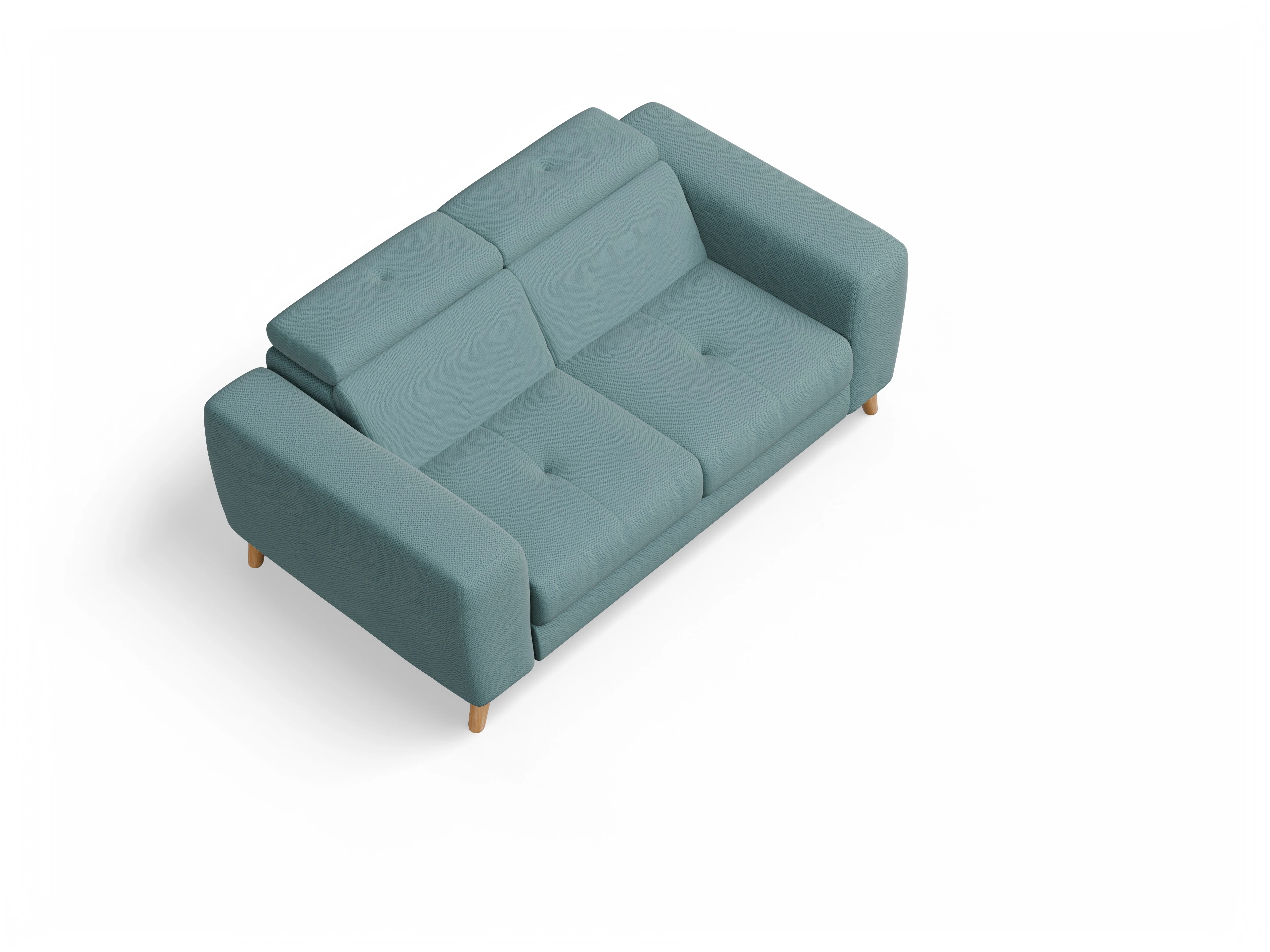 Ansicht des Produktes Capua 2-Sitzer Sofa in Stoff Blau