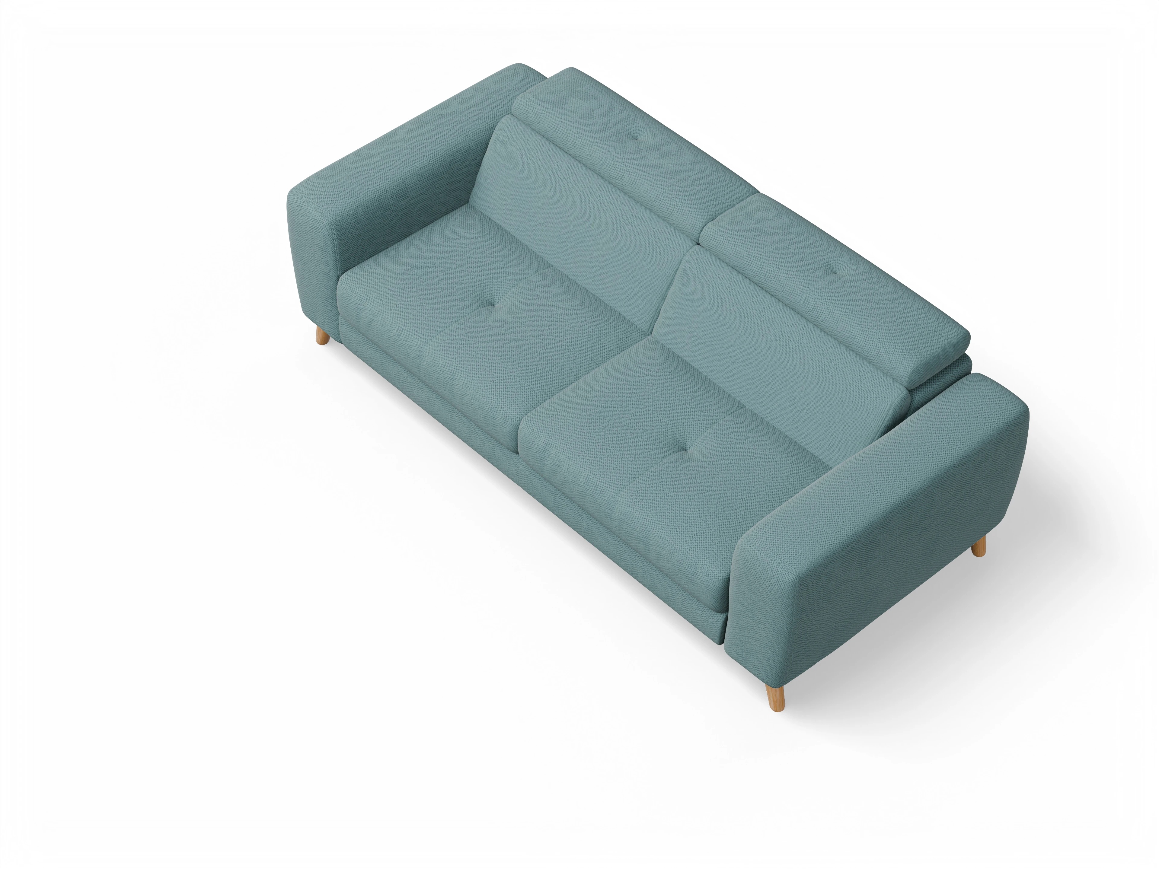 Ansicht des Produktes Capua 3-Sitzer Sofa in Stoff Blau