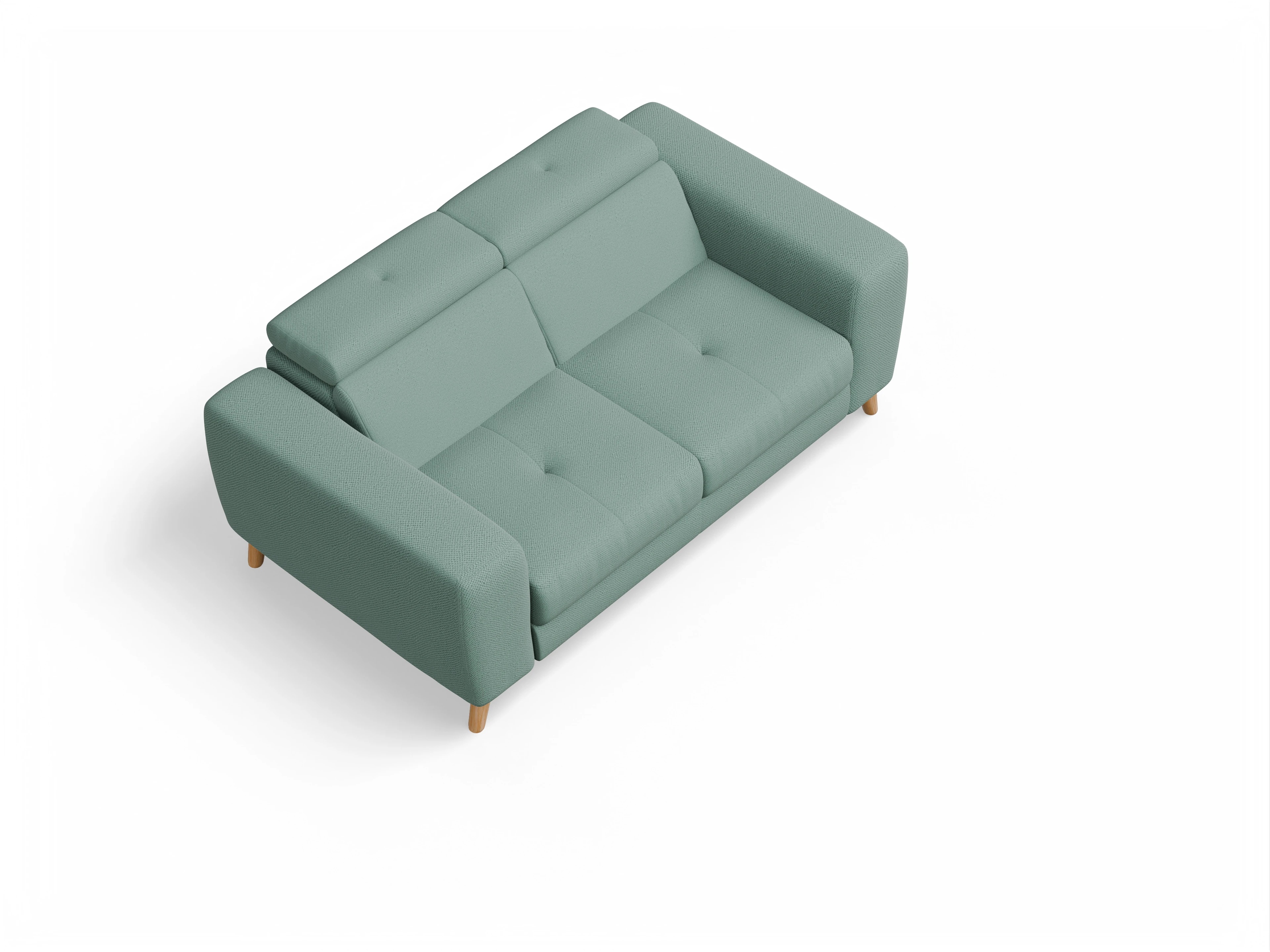 Ansicht des Produktes Capua 2-Sitzer Sofa in Stoff Blau
