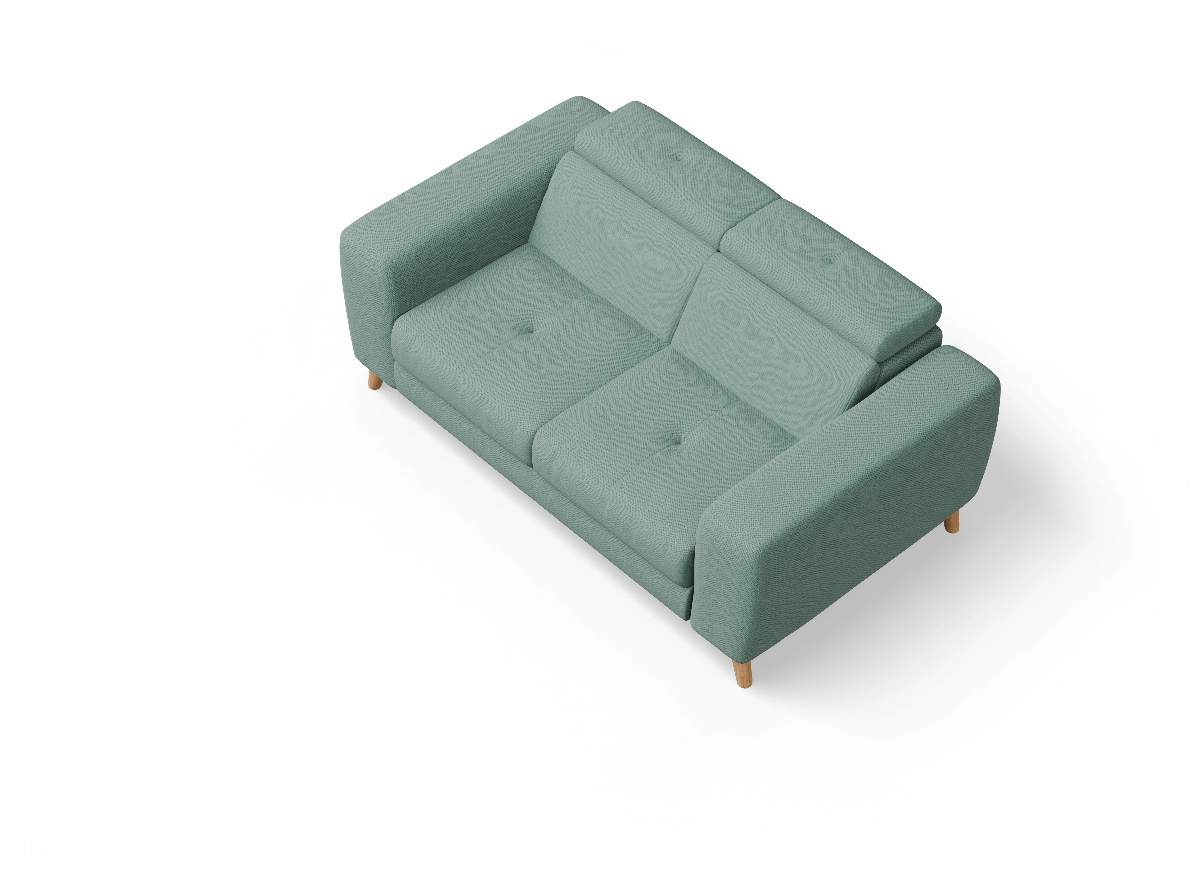 Ansicht des Produktes Capua 2-Sitzer Sofa in Stoff Blau