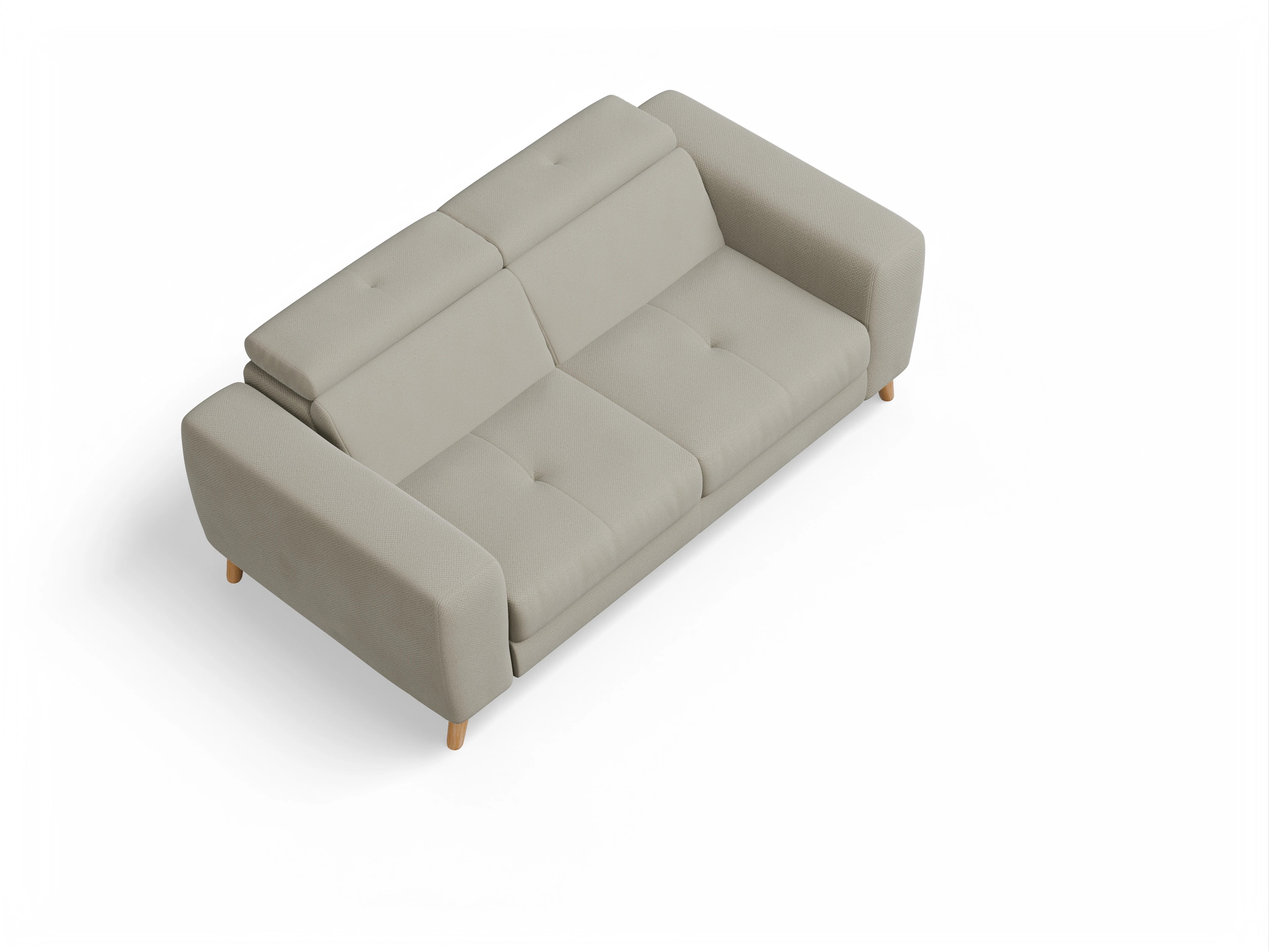 Ansicht des Produktes Capua 2,5-Sitzer Sofa in Stoff Braun