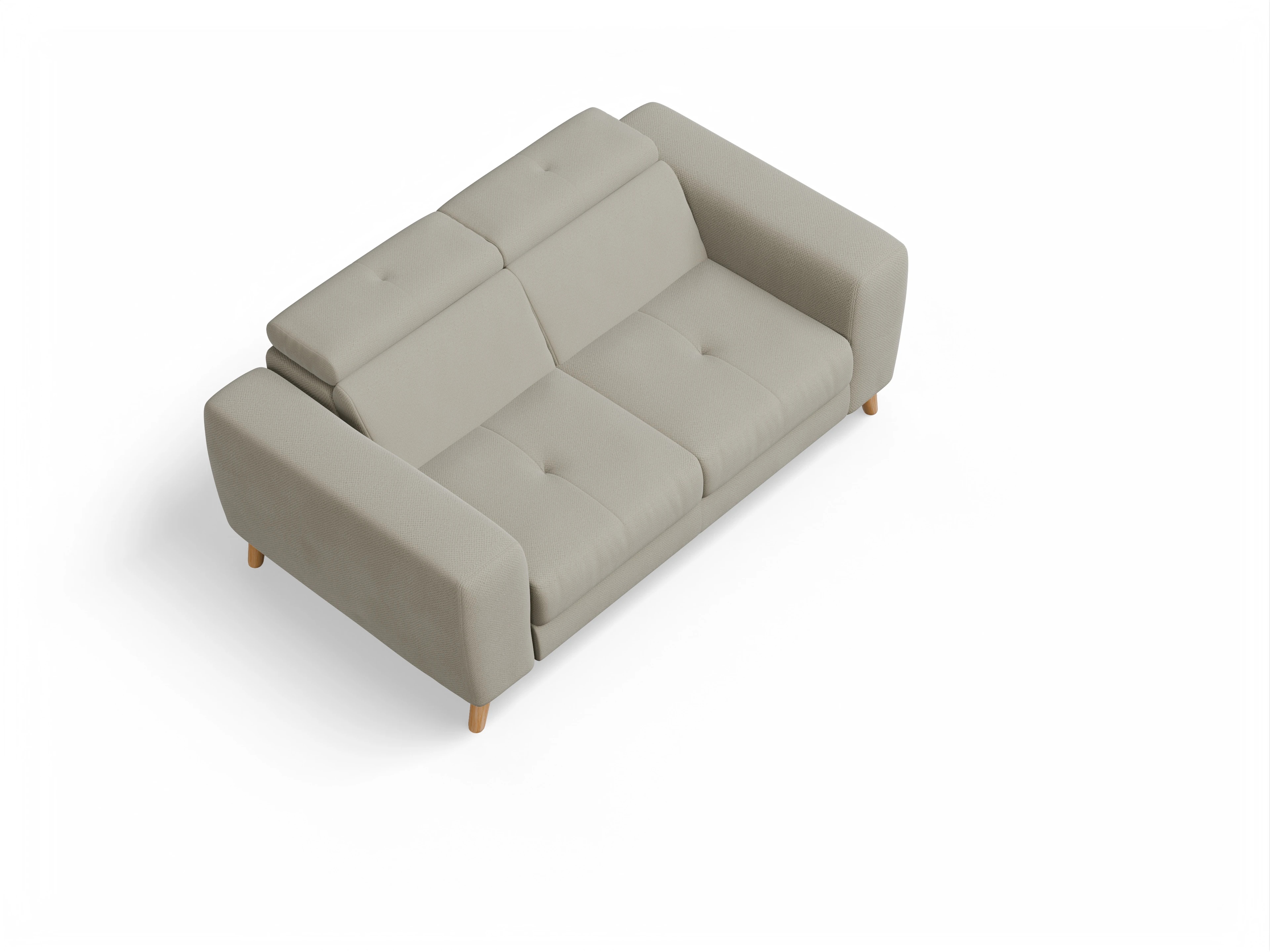 Ansicht des Produktes Capua 2-Sitzer Sofa in Stoff Braun
