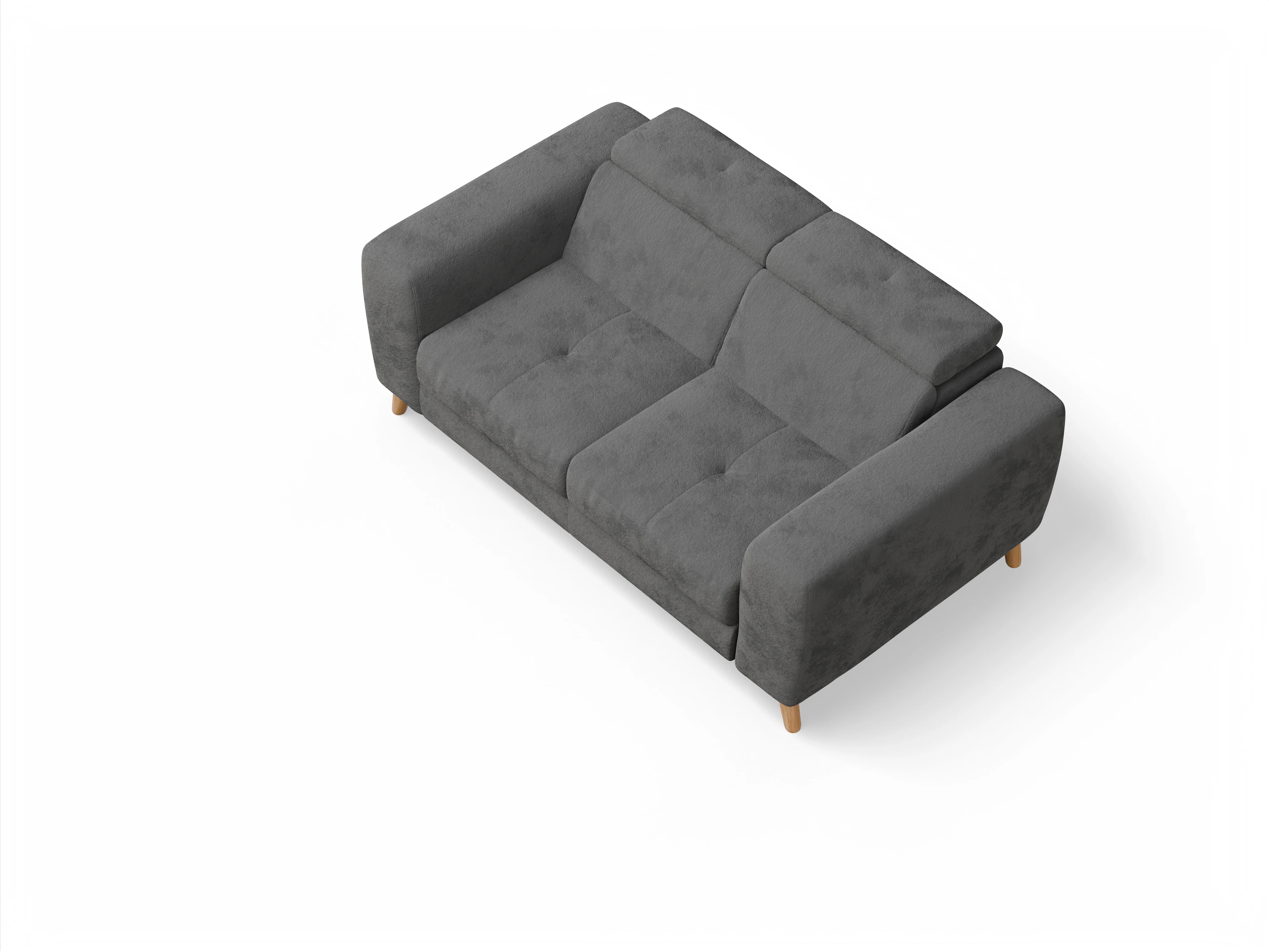 Ansicht des Produktes Capua 2-Sitzer Sofa in Stoff Grau