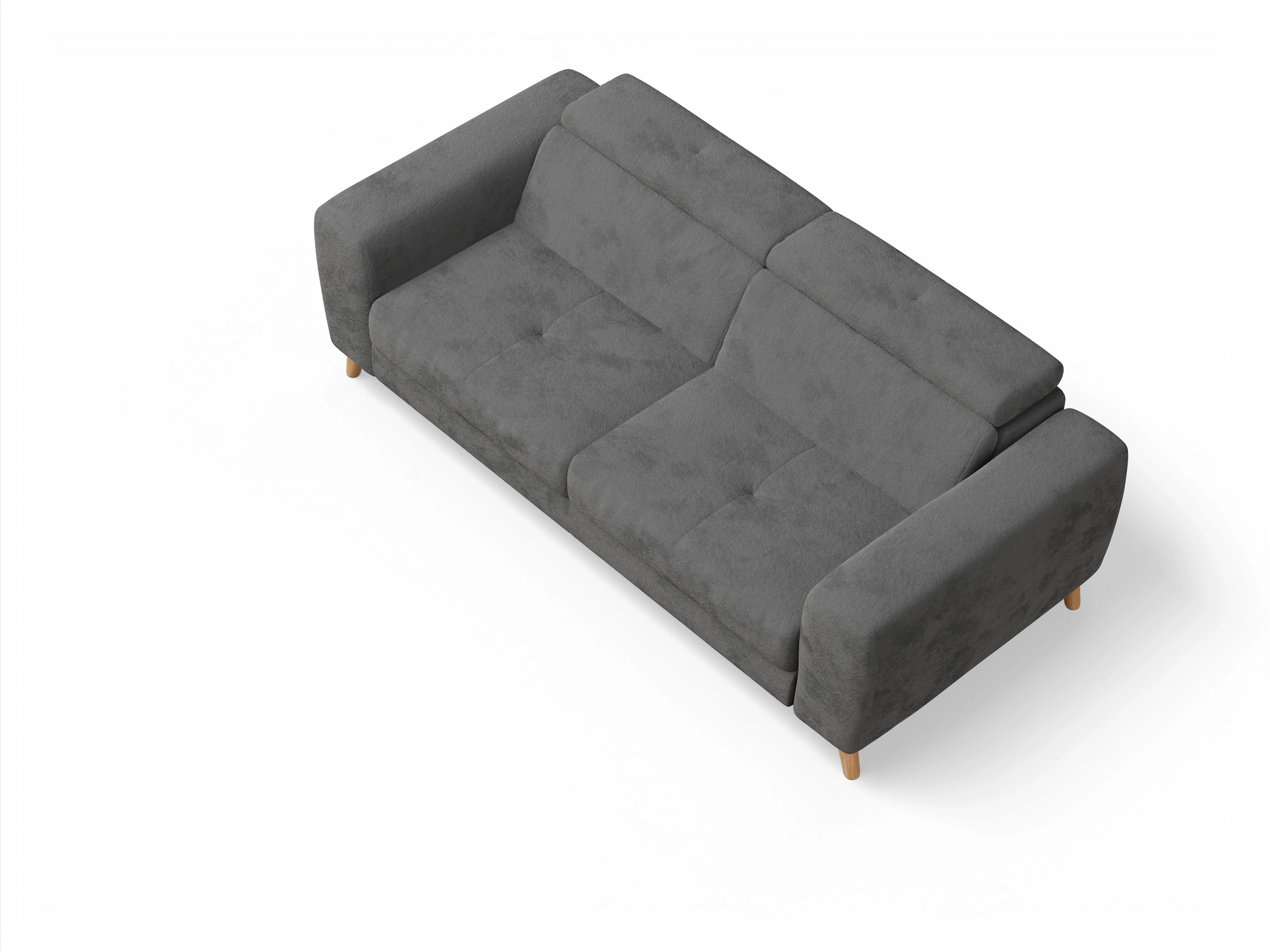Ansicht des Produktes Capua 3-Sitzer Sofa in Stoff Grau