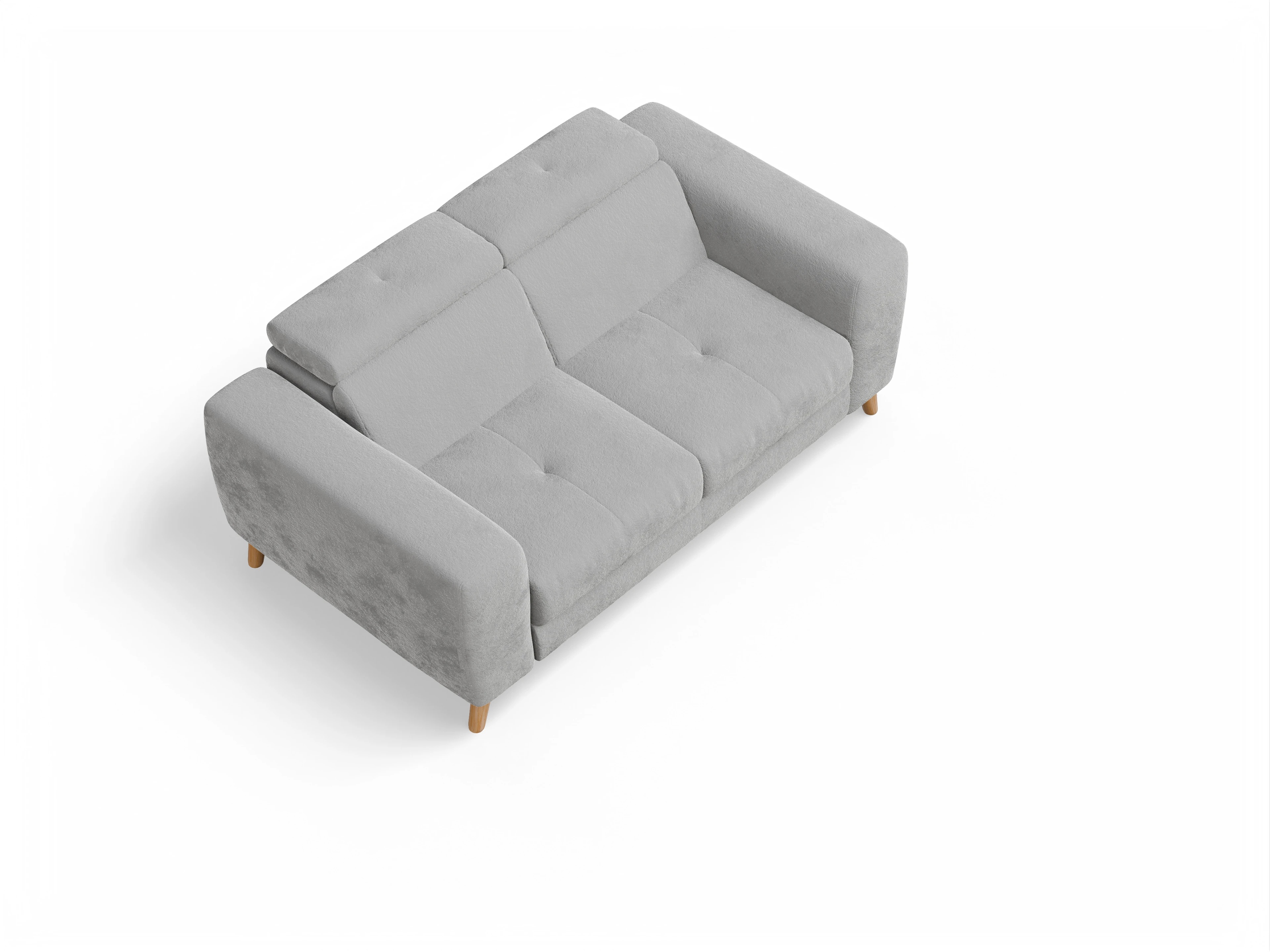 Ansicht des Produktes Capua 2-Sitzer Sofa in Stoff Grau