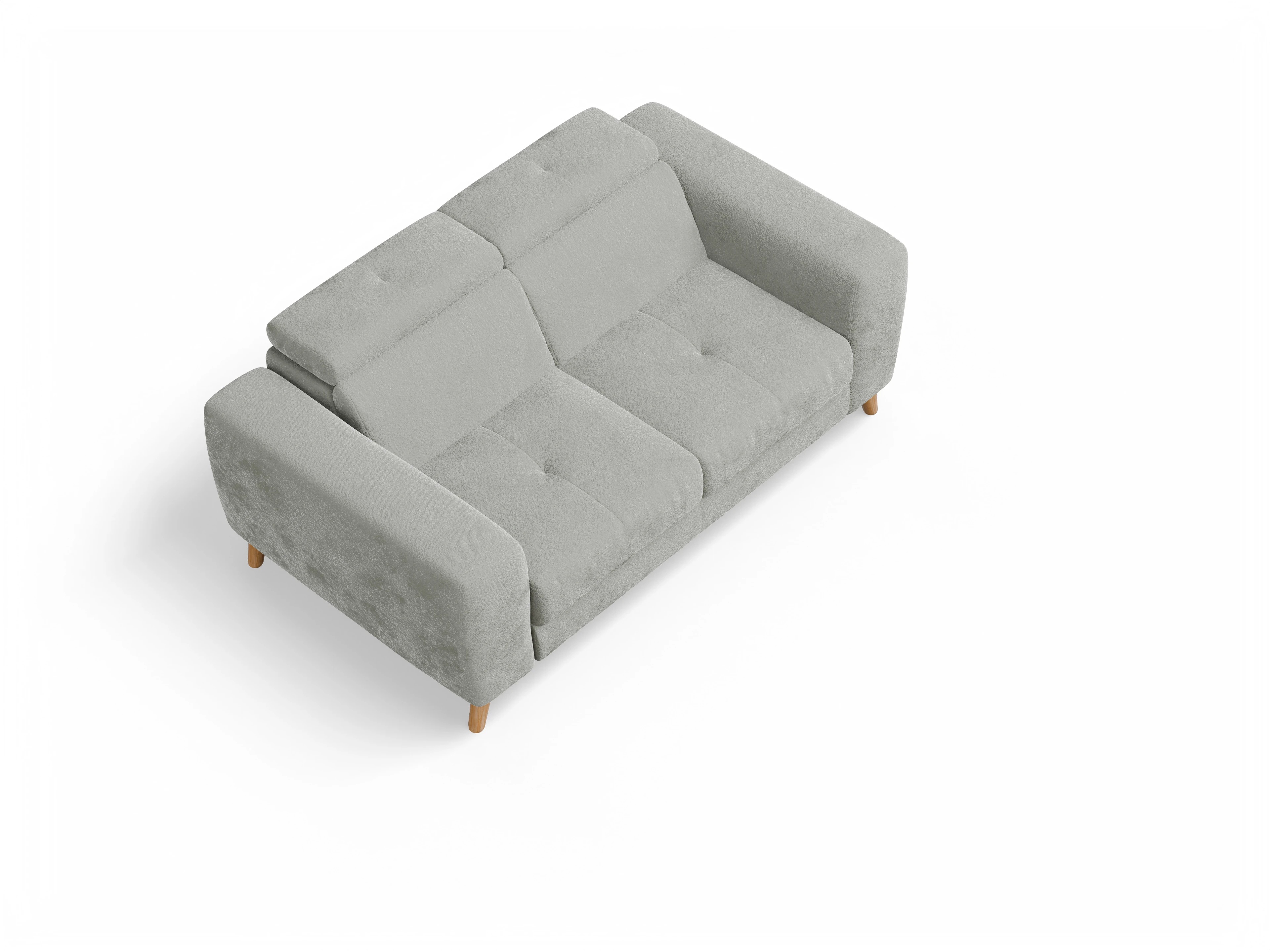 Ansicht des Produktes Capua 2-Sitzer Sofa in Stoff Grau