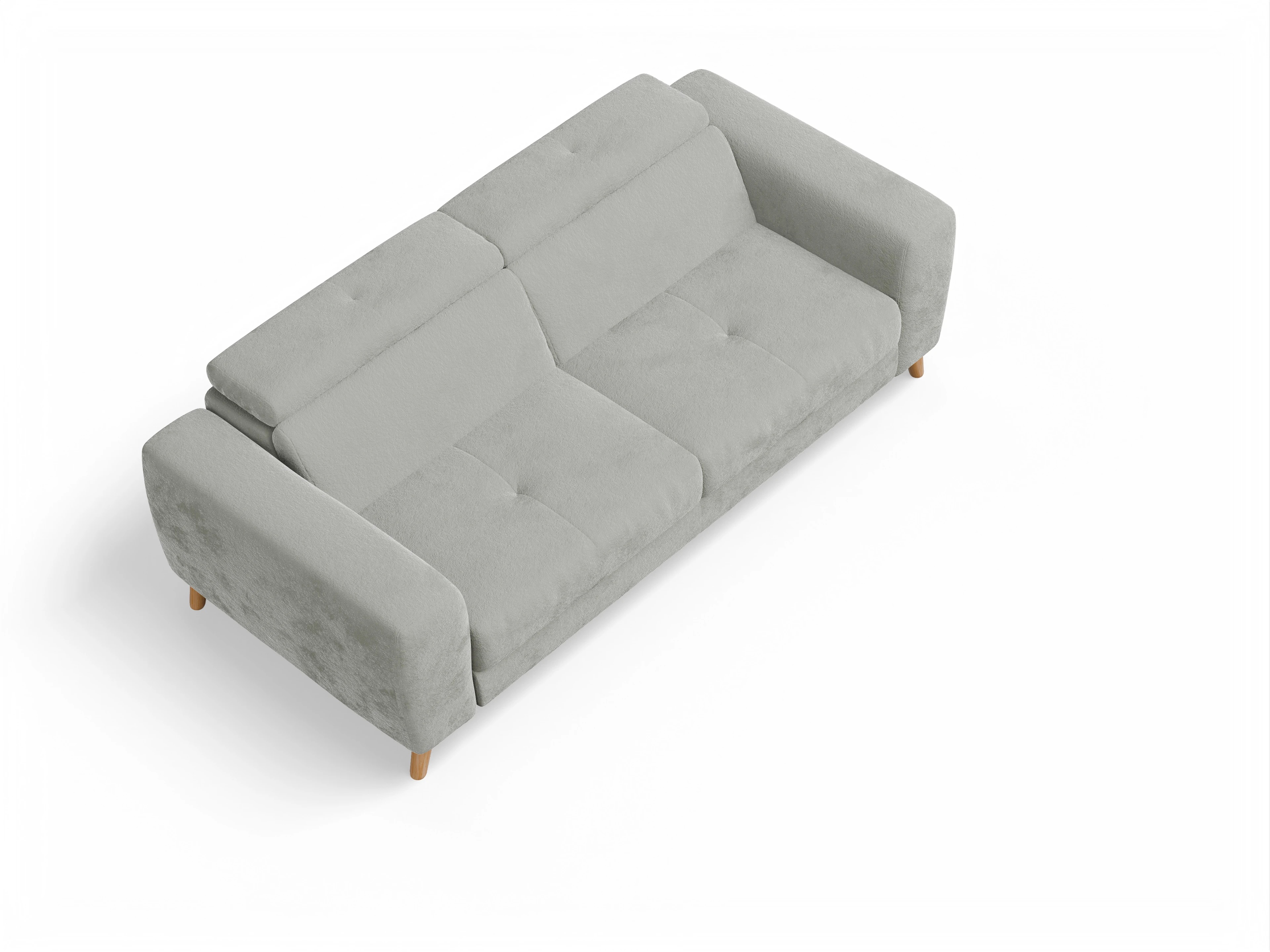 Ansicht des Produktes Capua 3-Sitzer Sofa in Stoff Grau