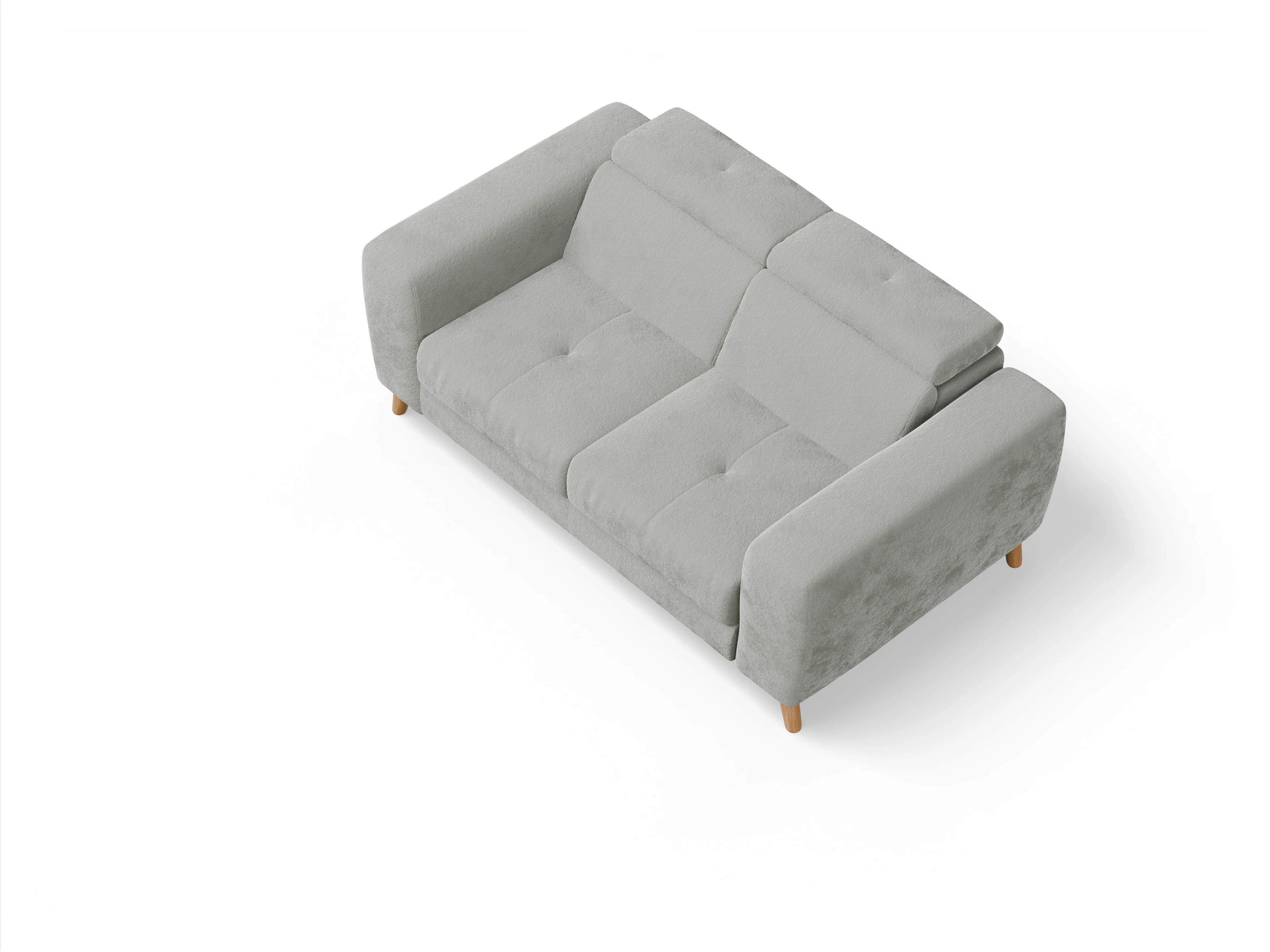 Ansicht des Produktes Capua 2-Sitzer Sofa in Stoff Grau
