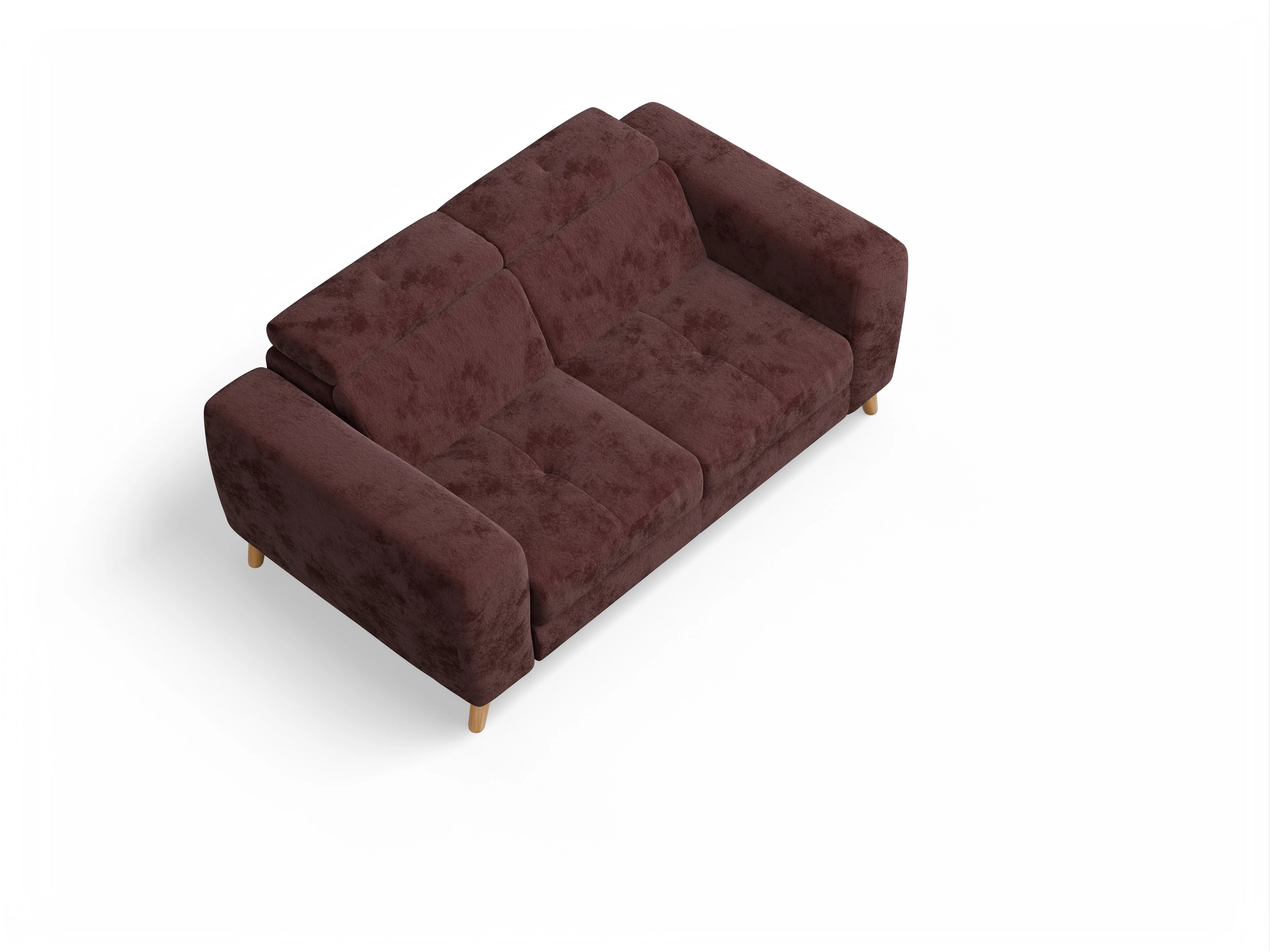 Ansicht des Produktes Capua 2-Sitzer Sofa in Stoff Rot