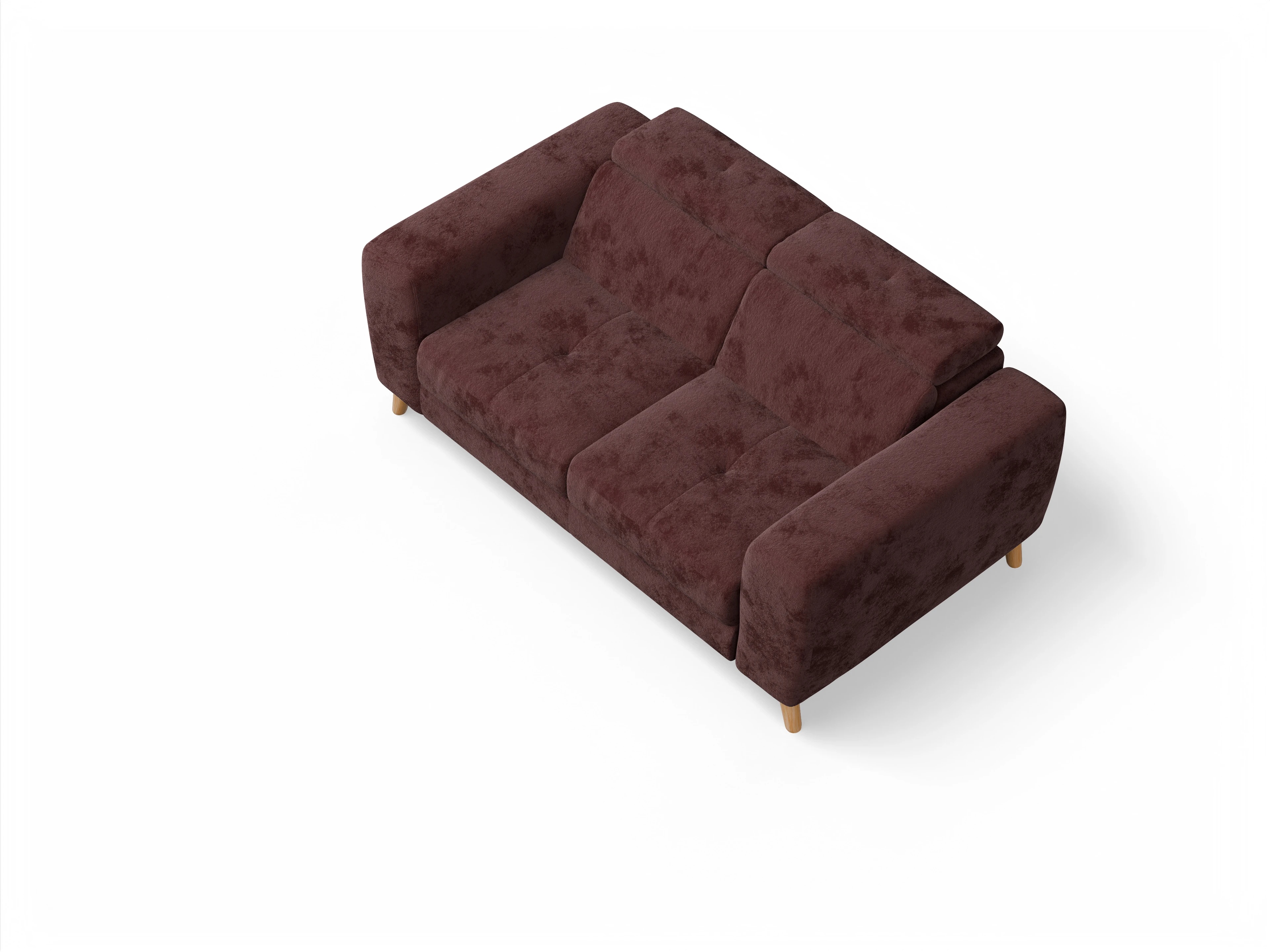 Ansicht des Produktes Capua 2-Sitzer Sofa in Stoff Rot