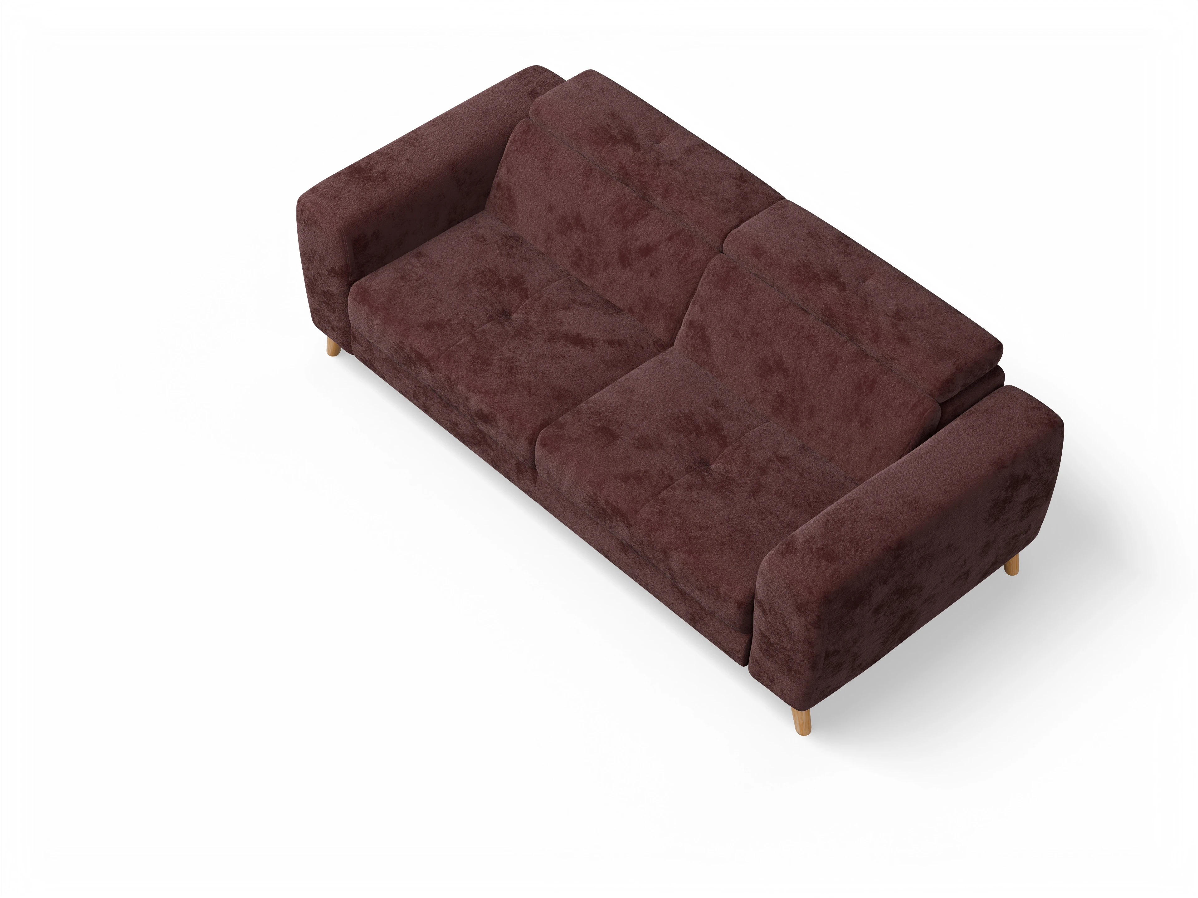 Ansicht des Produktes Capua 3-Sitzer Sofa in Stoff Rot
