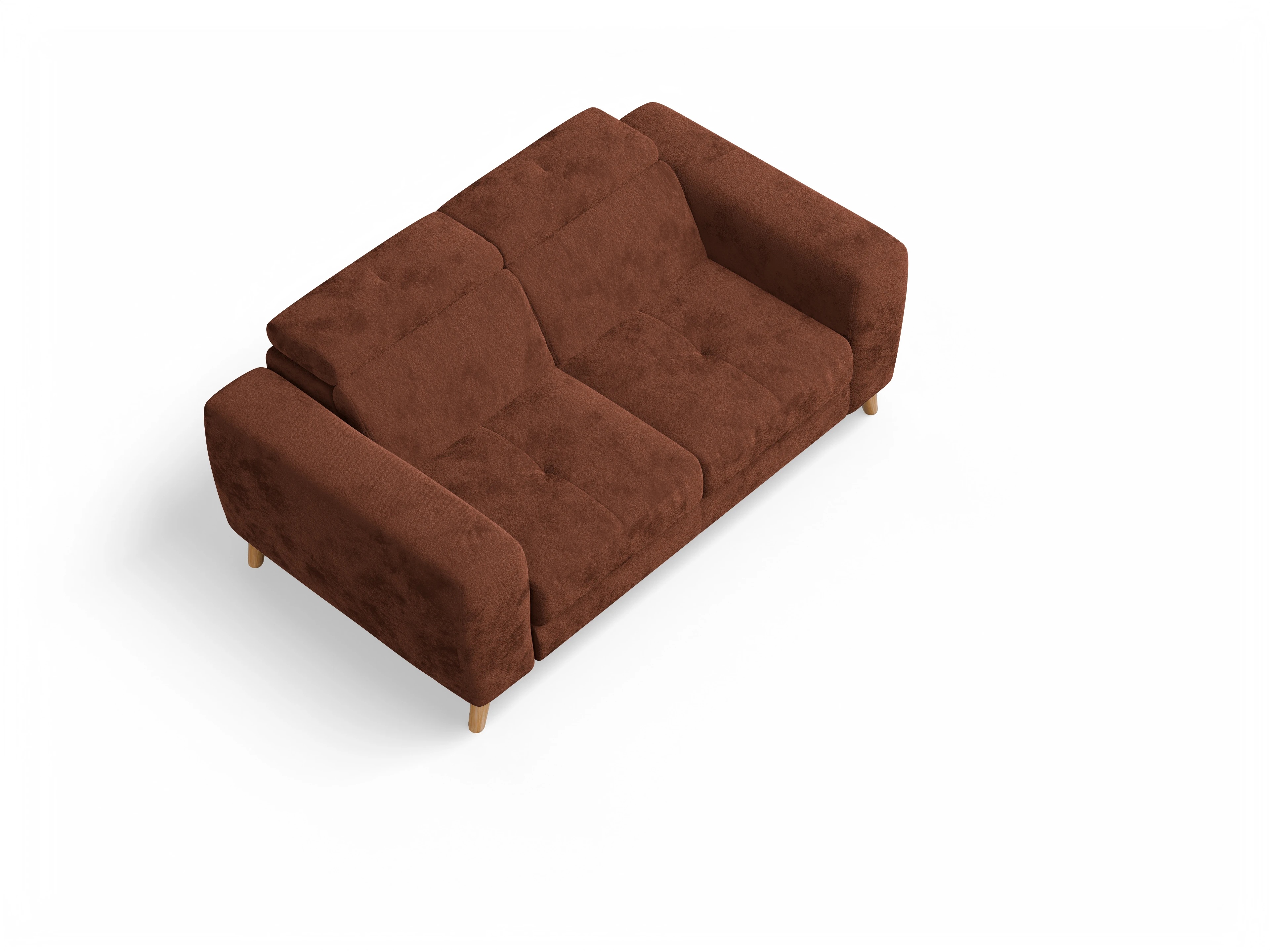 Ansicht des Produktes Capua 2-Sitzer Sofa in Stoff Rot
