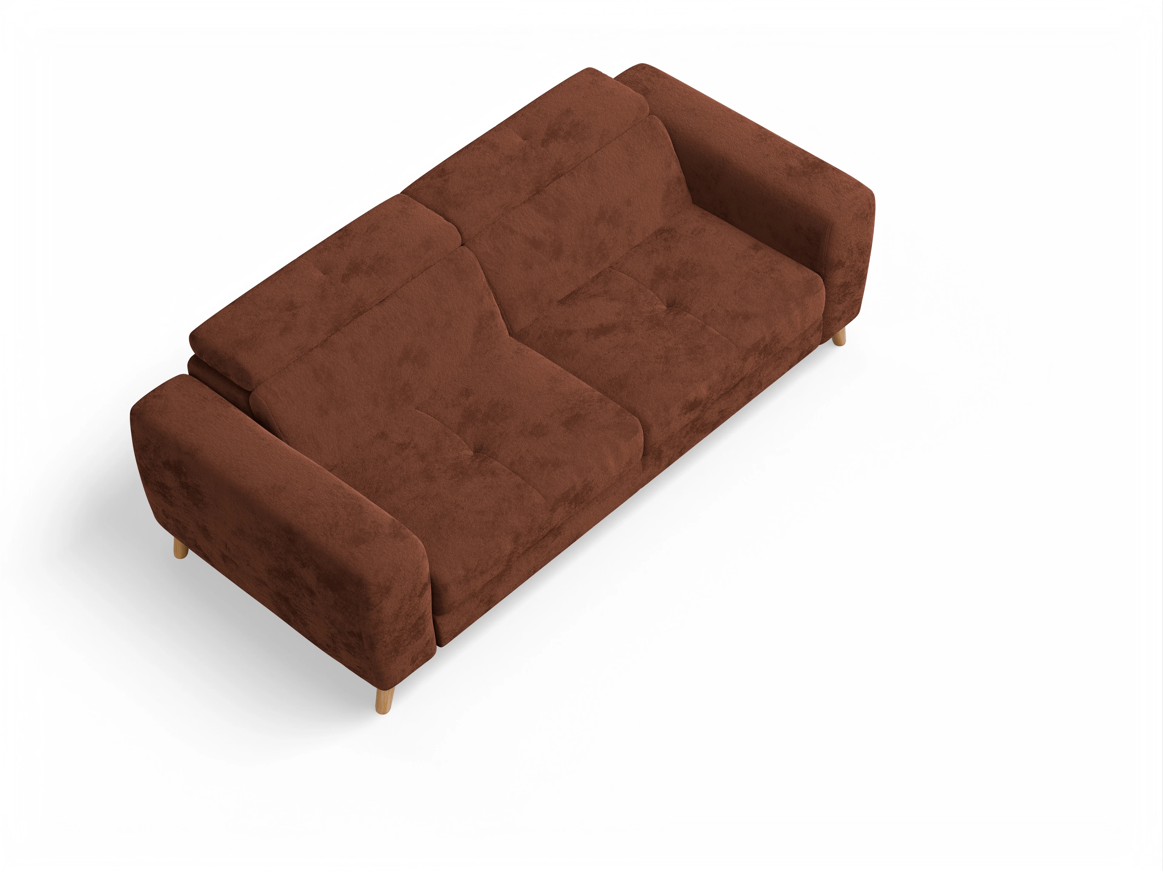 Ansicht des Produktes Capua 3-Sitzer Sofa in Stoff Rot