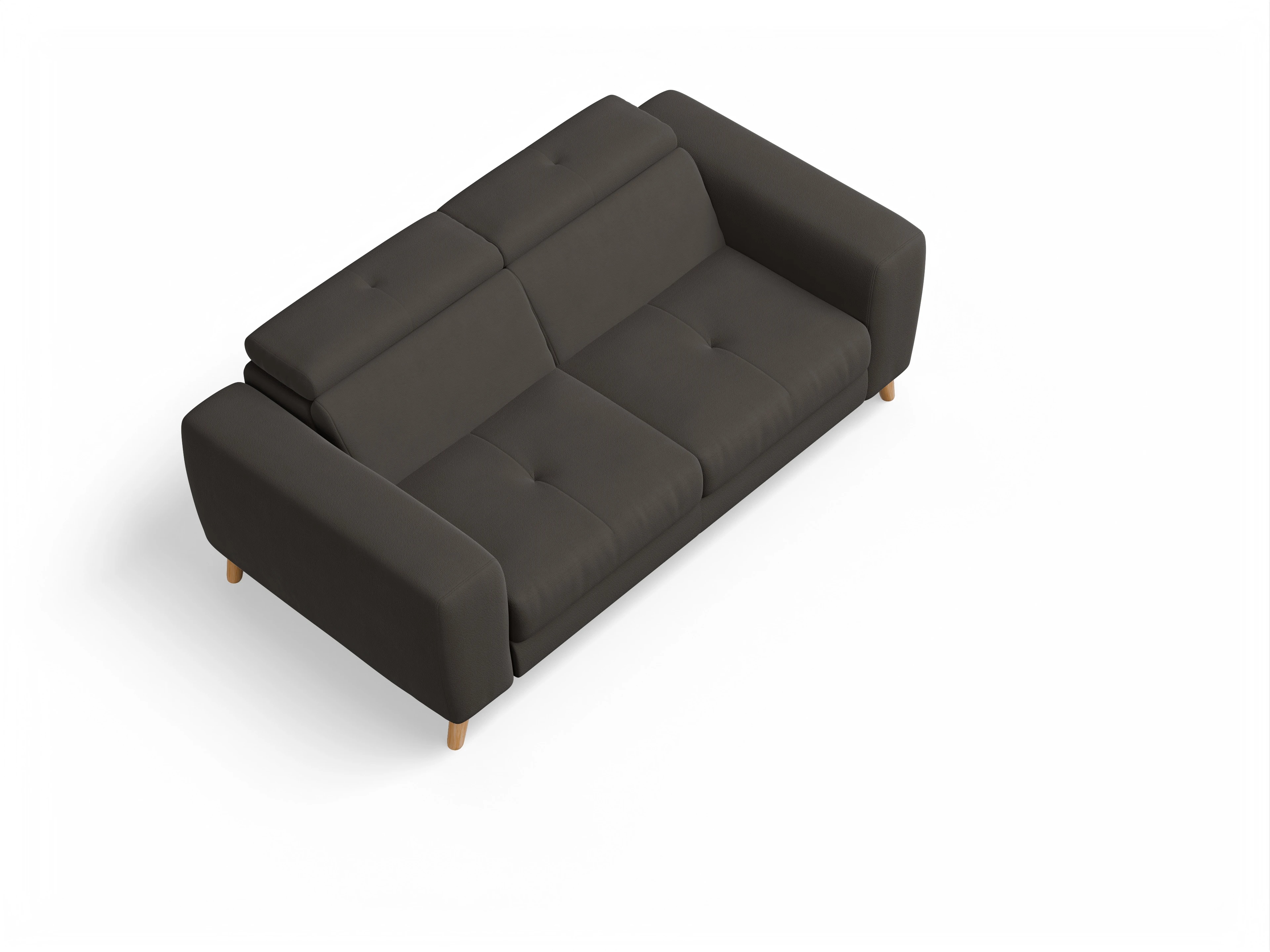 Ansicht des Produktes Capua 2,5-Sitzer Sofa in Stoff Braun