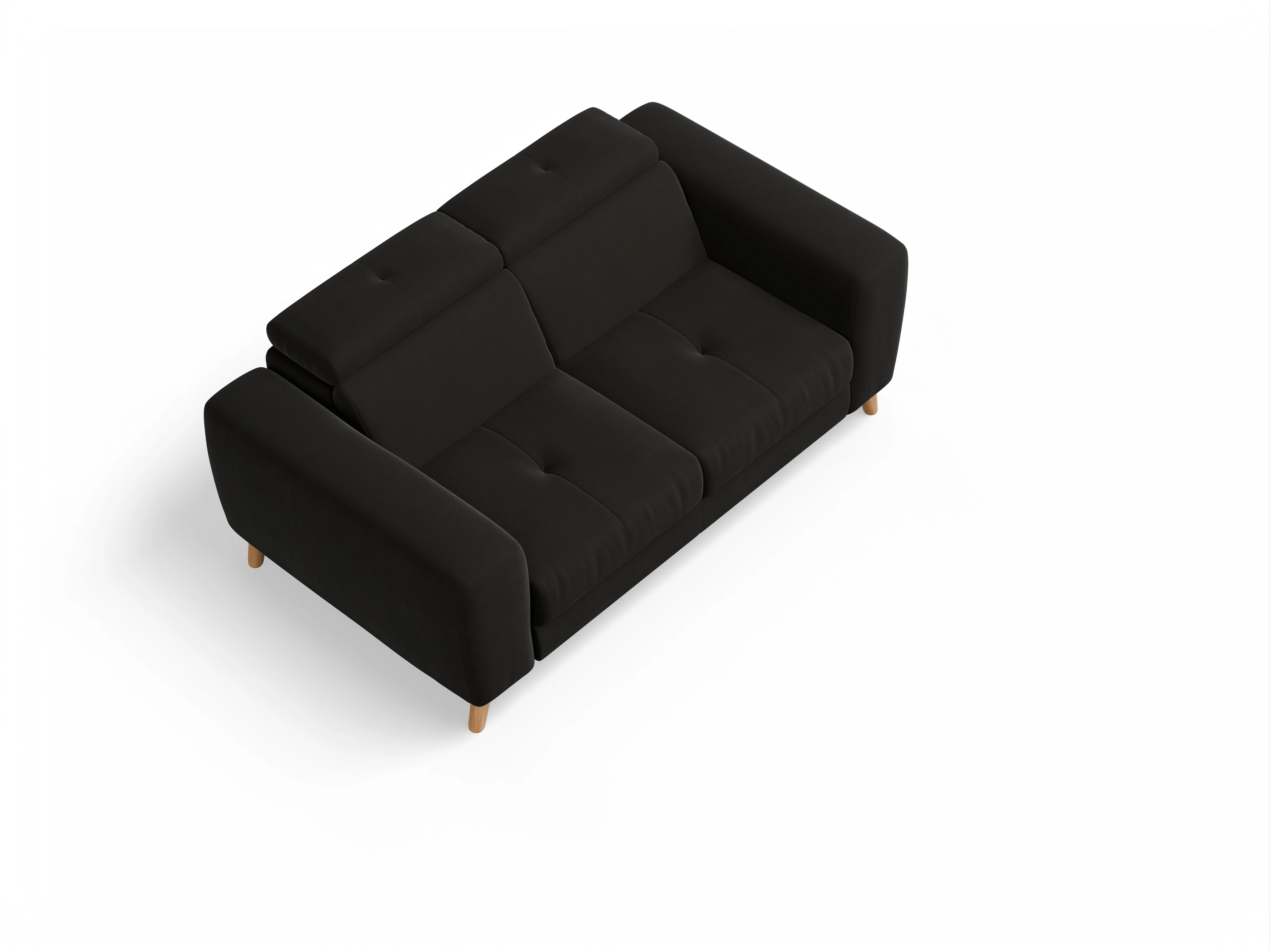 Ansicht des Produktes Capua 2-Sitzer Sofa in Stoff Braun