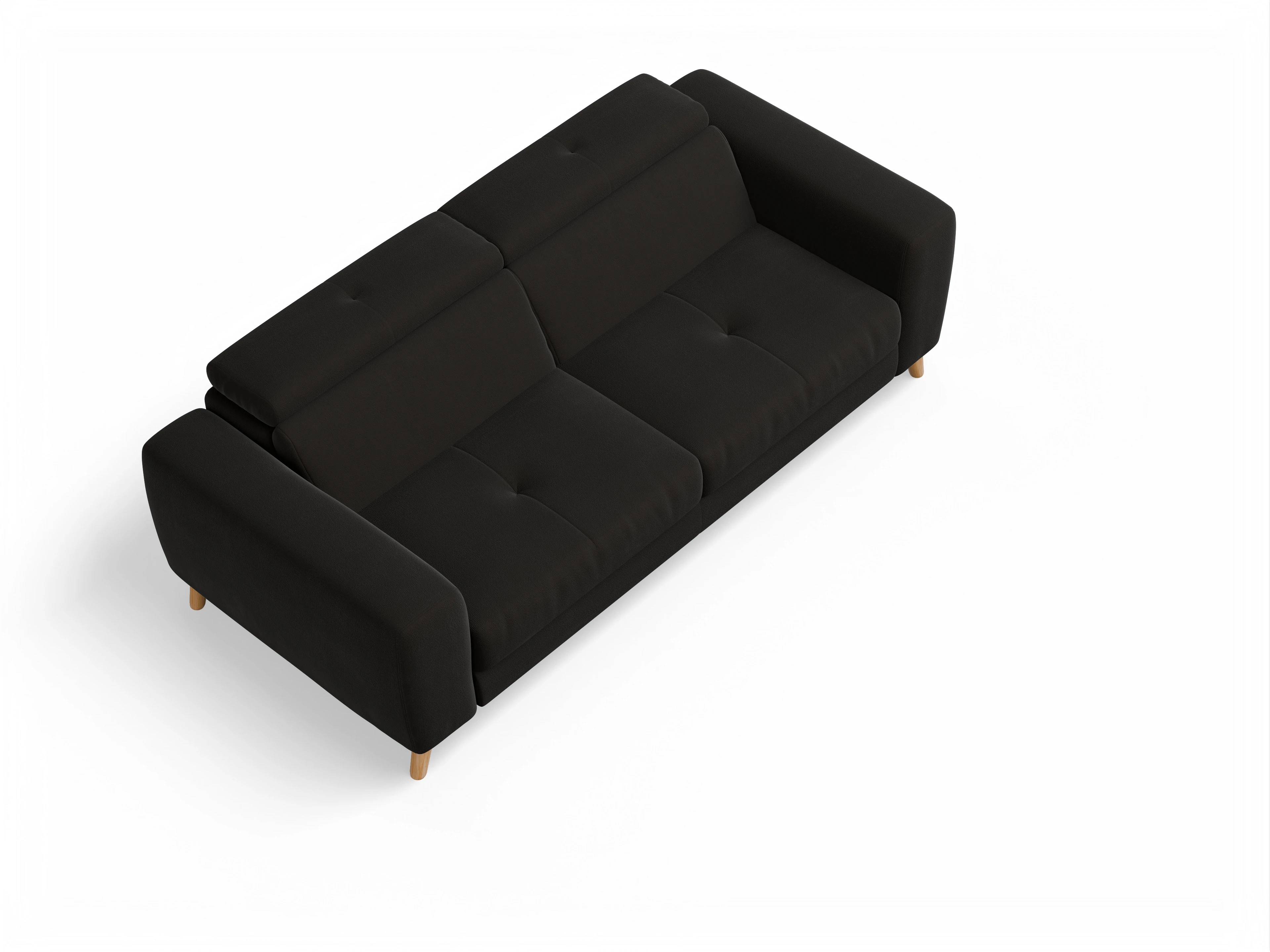 Ansicht des Produktes Capua 3-Sitzer Sofa in Stoff Braun