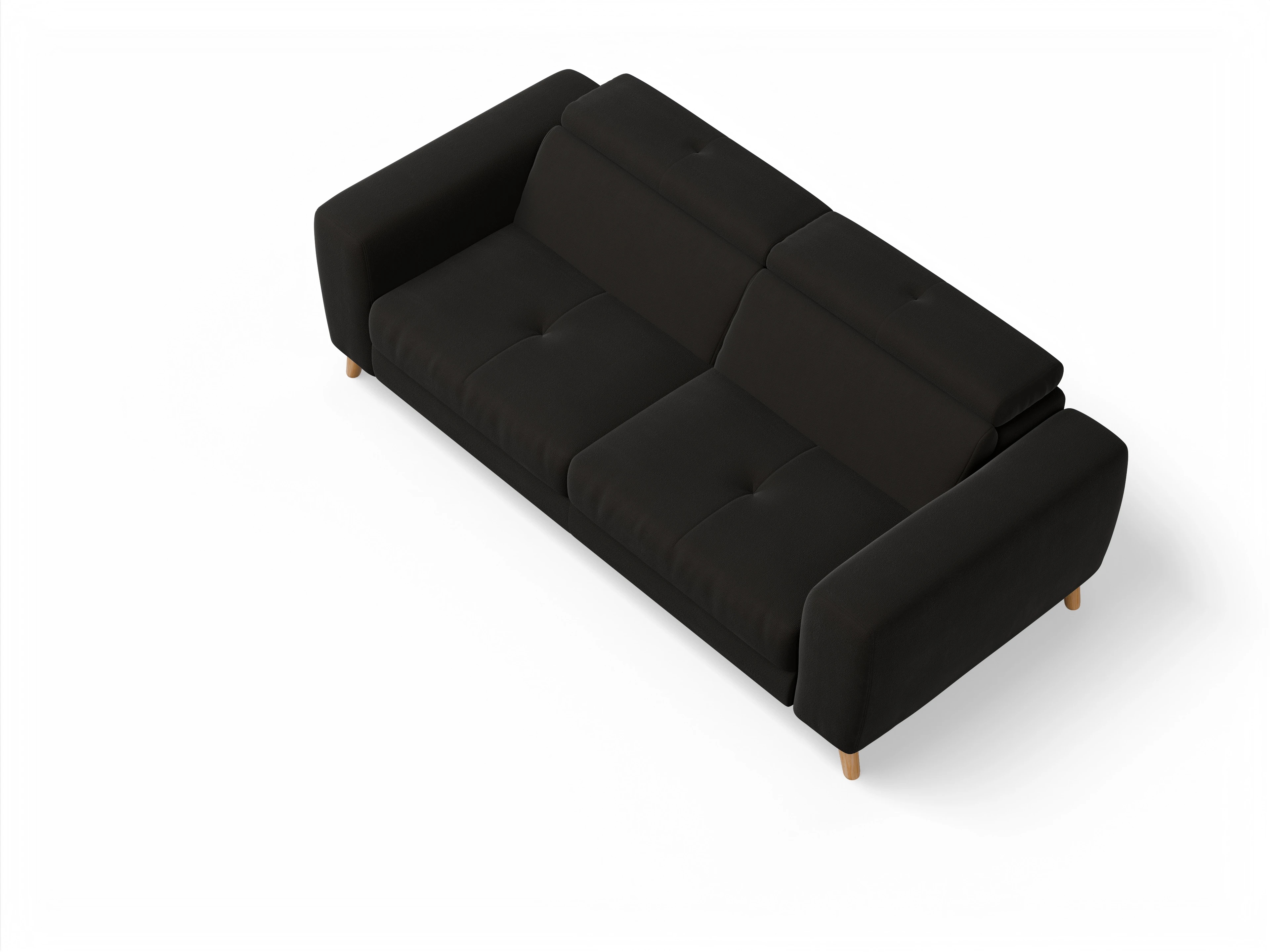 Ansicht des Produktes Capua 3-Sitzer Sofa in Stoff Braun
