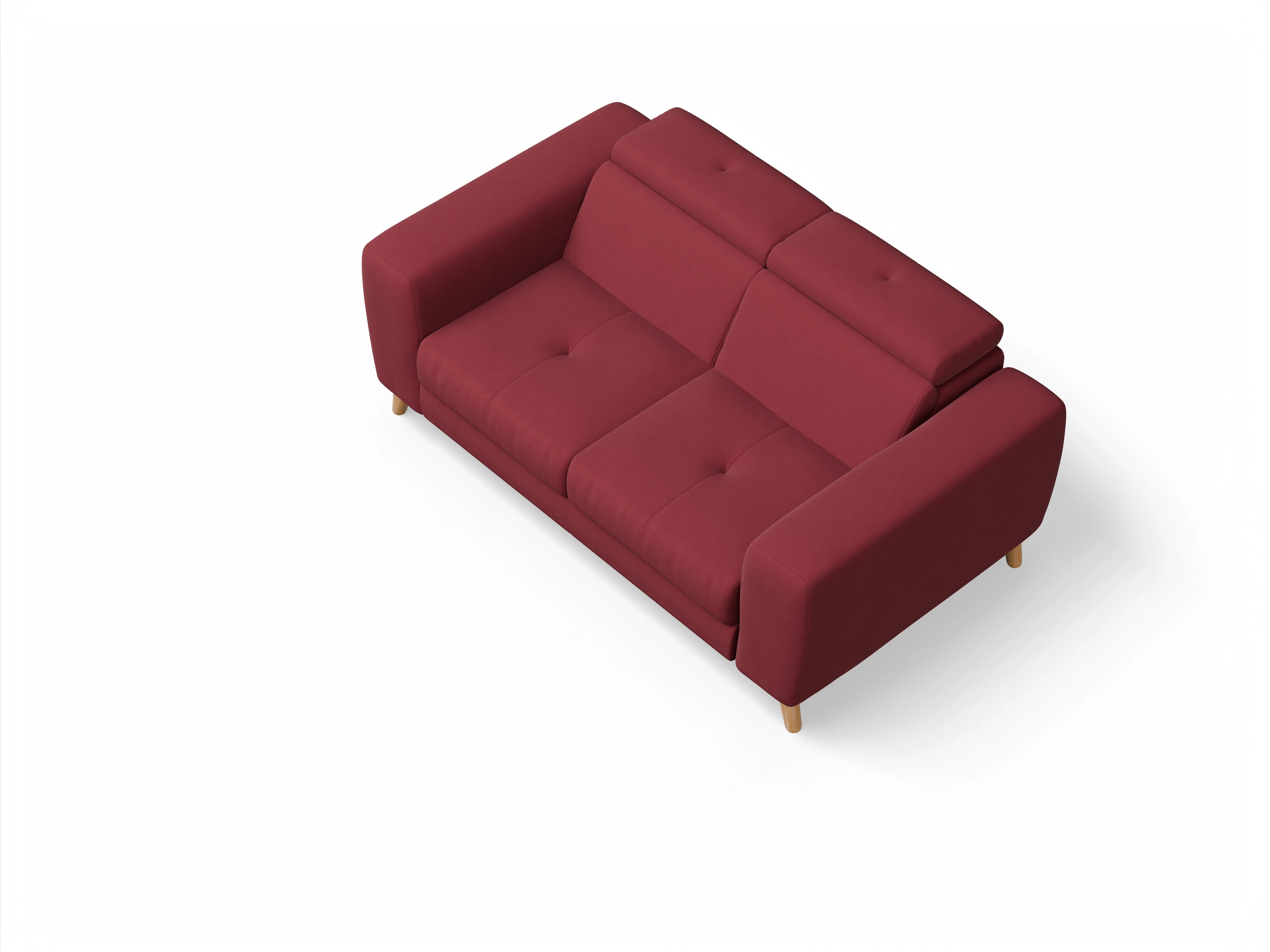 Ansicht des Produktes Capua 2-Sitzer Sofa in Stoff Rot