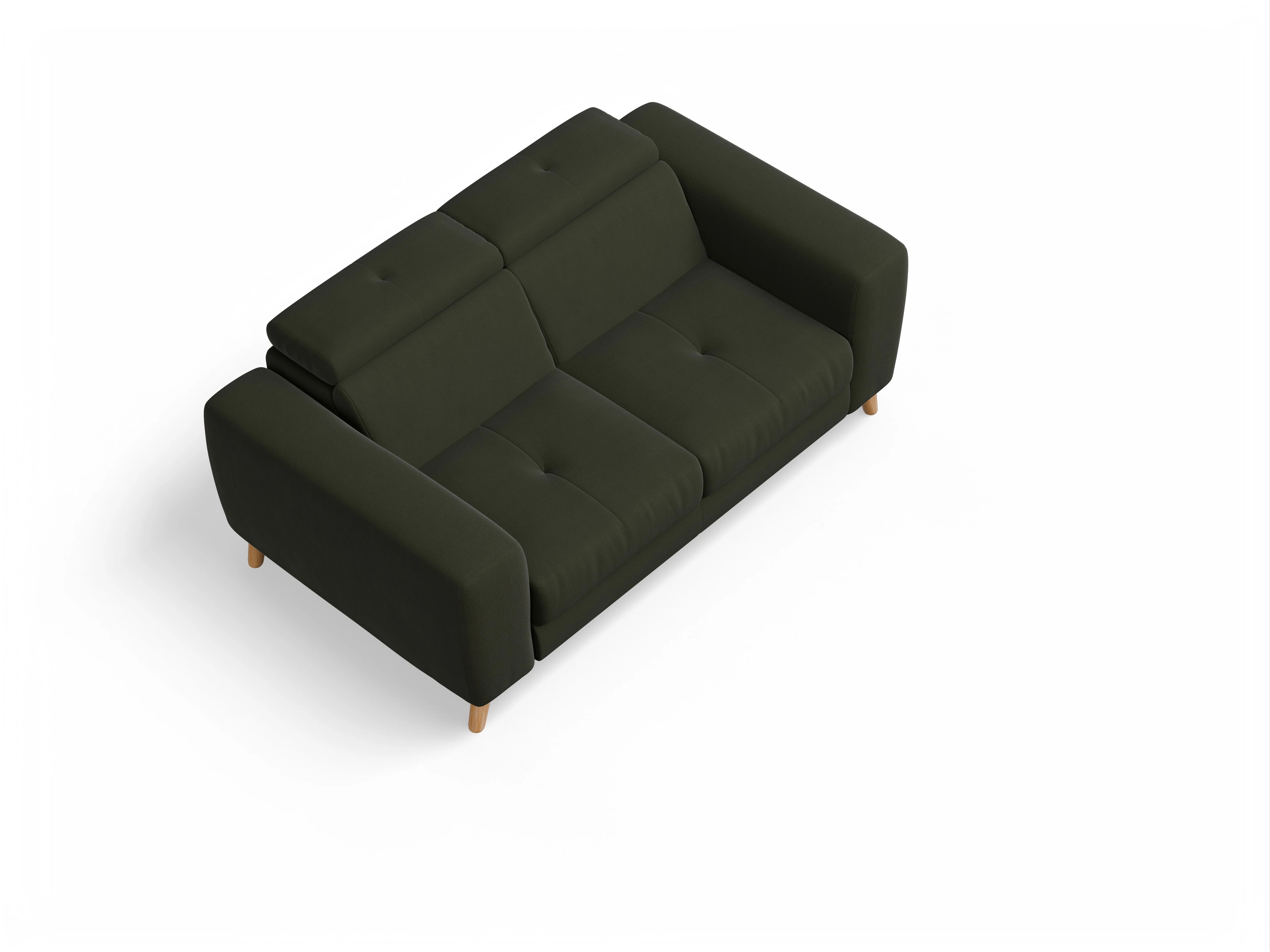 Ansicht des Produktes Capua 2-Sitzer Sofa in Stoff Grün