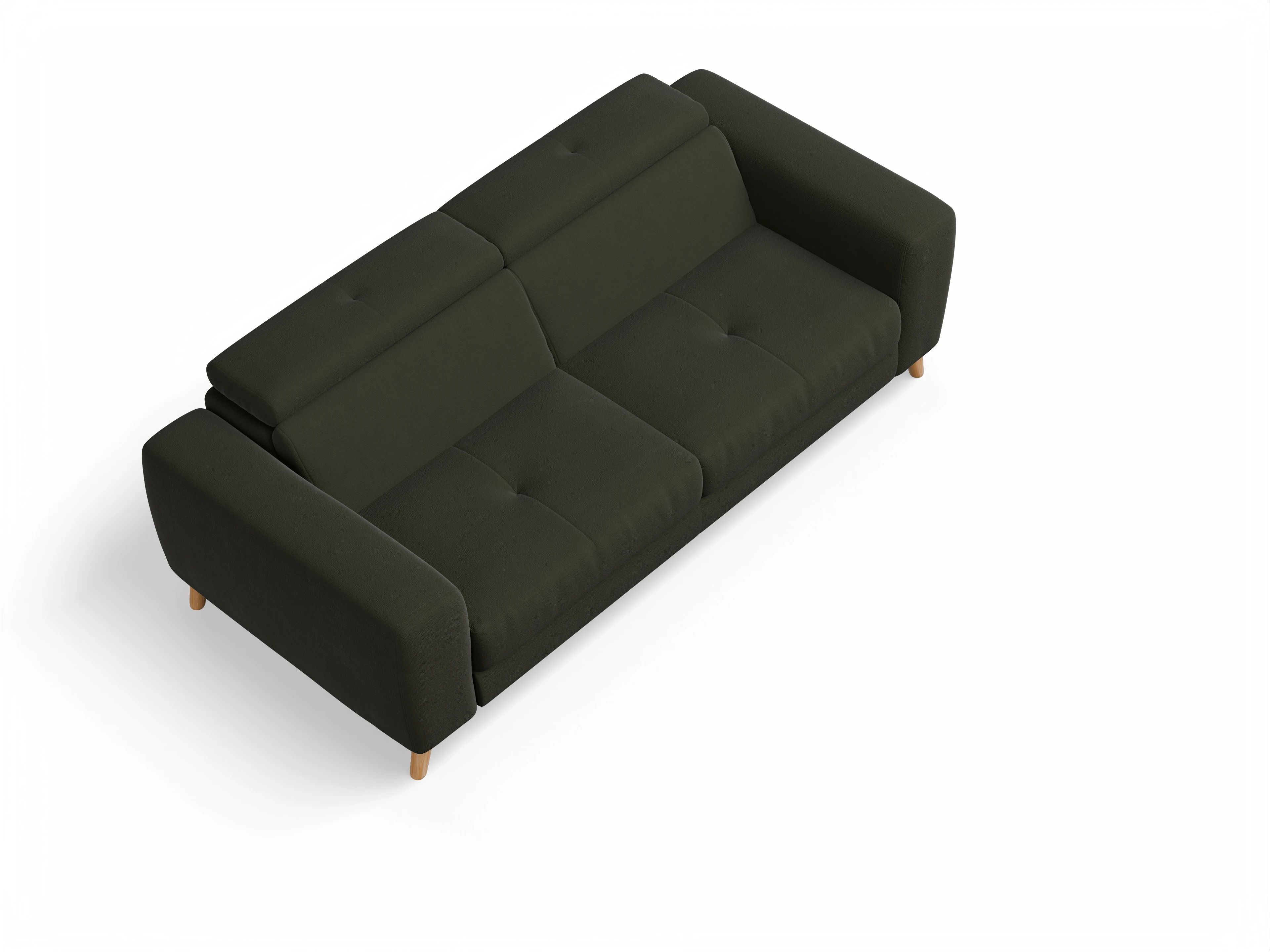 Ansicht des Produktes Capua 3-Sitzer Sofa in Stoff Grün