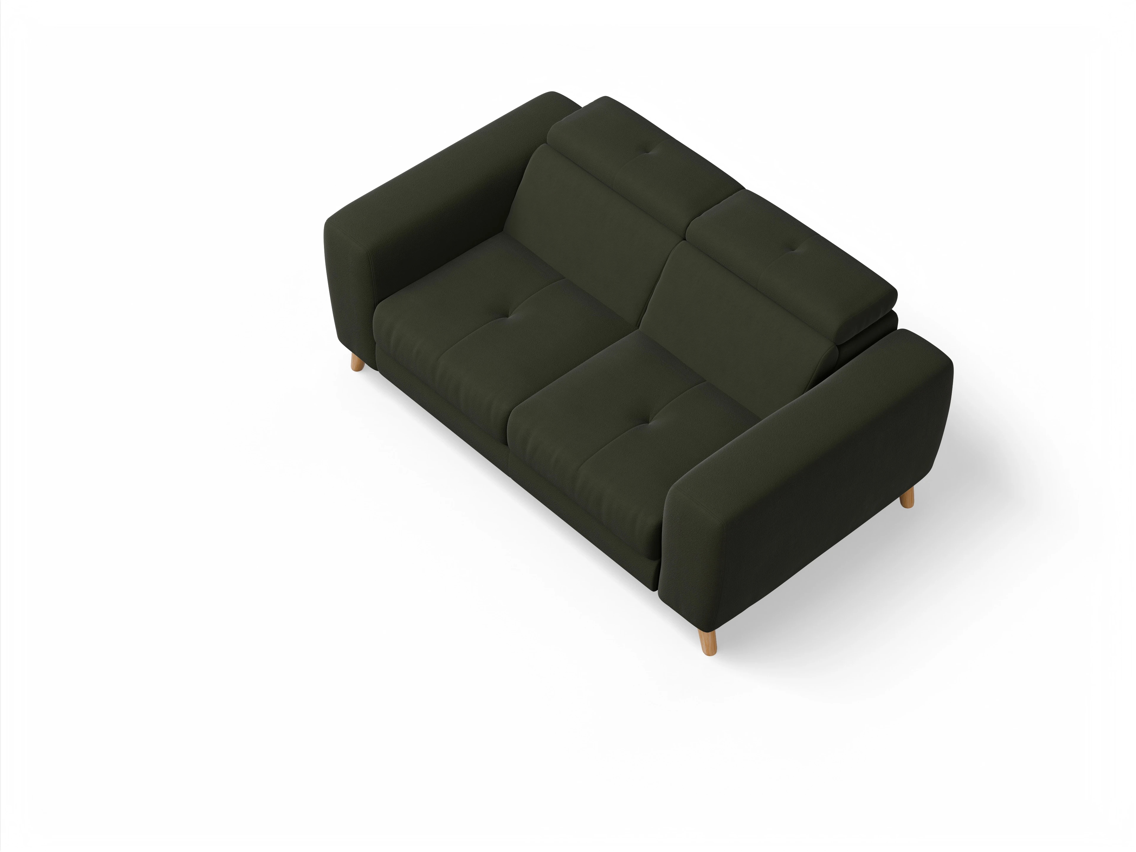 Ansicht des Produktes Capua 2-Sitzer Sofa in Stoff Grün