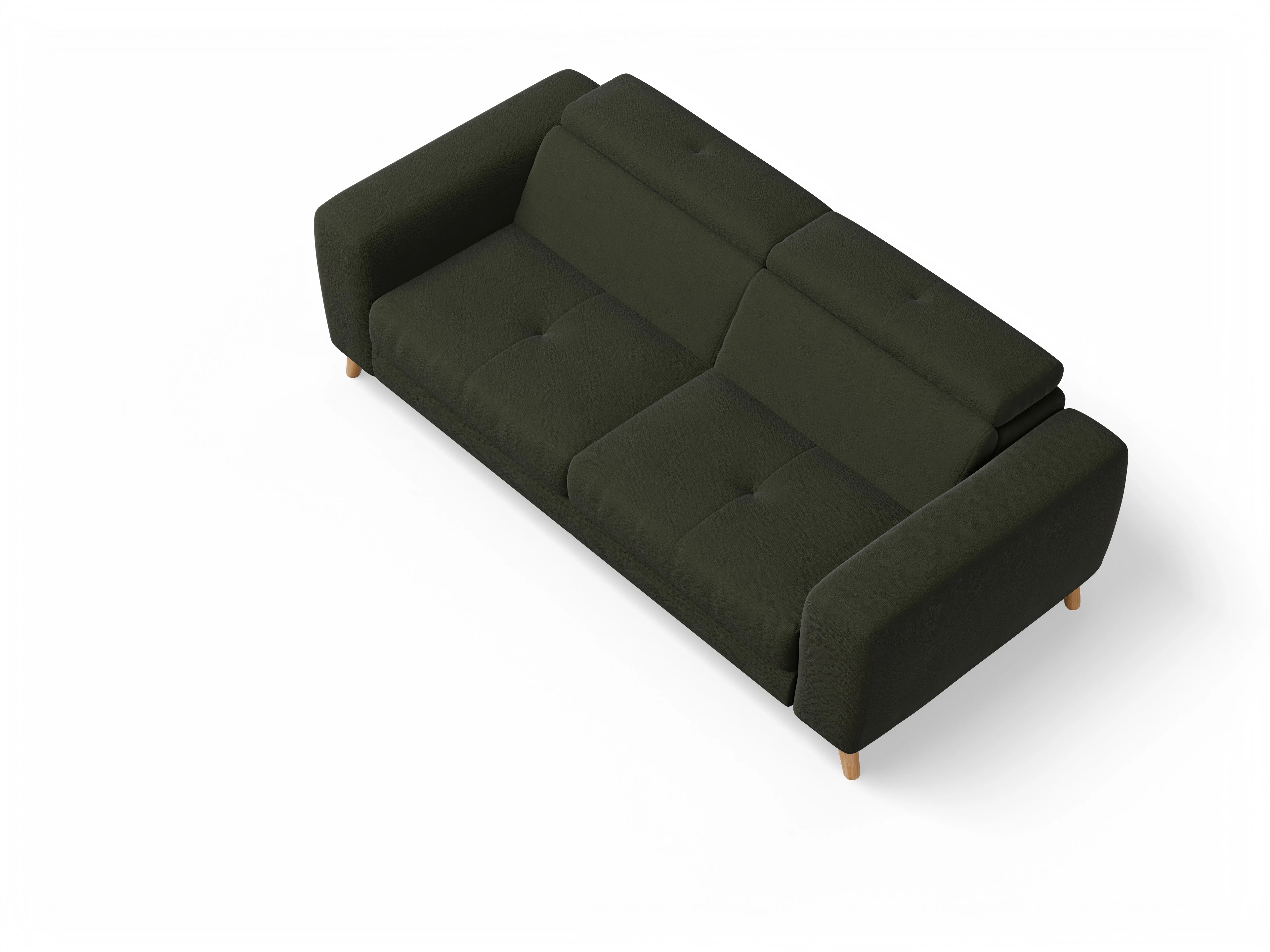 Ansicht des Produktes Capua 3-Sitzer Sofa in Stoff Grün