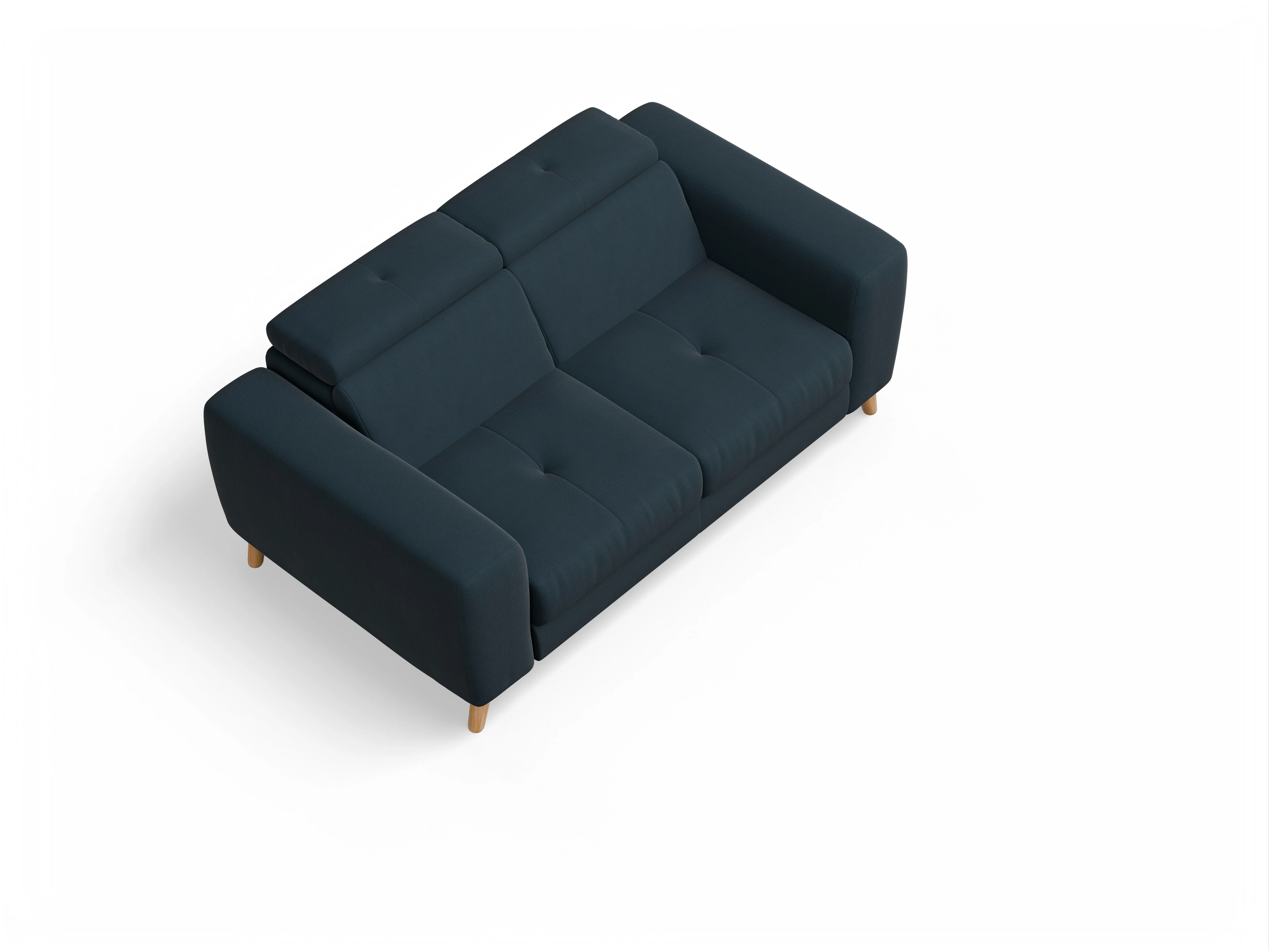 Ansicht des Produktes Capua 2-Sitzer Sofa in Stoff Blau