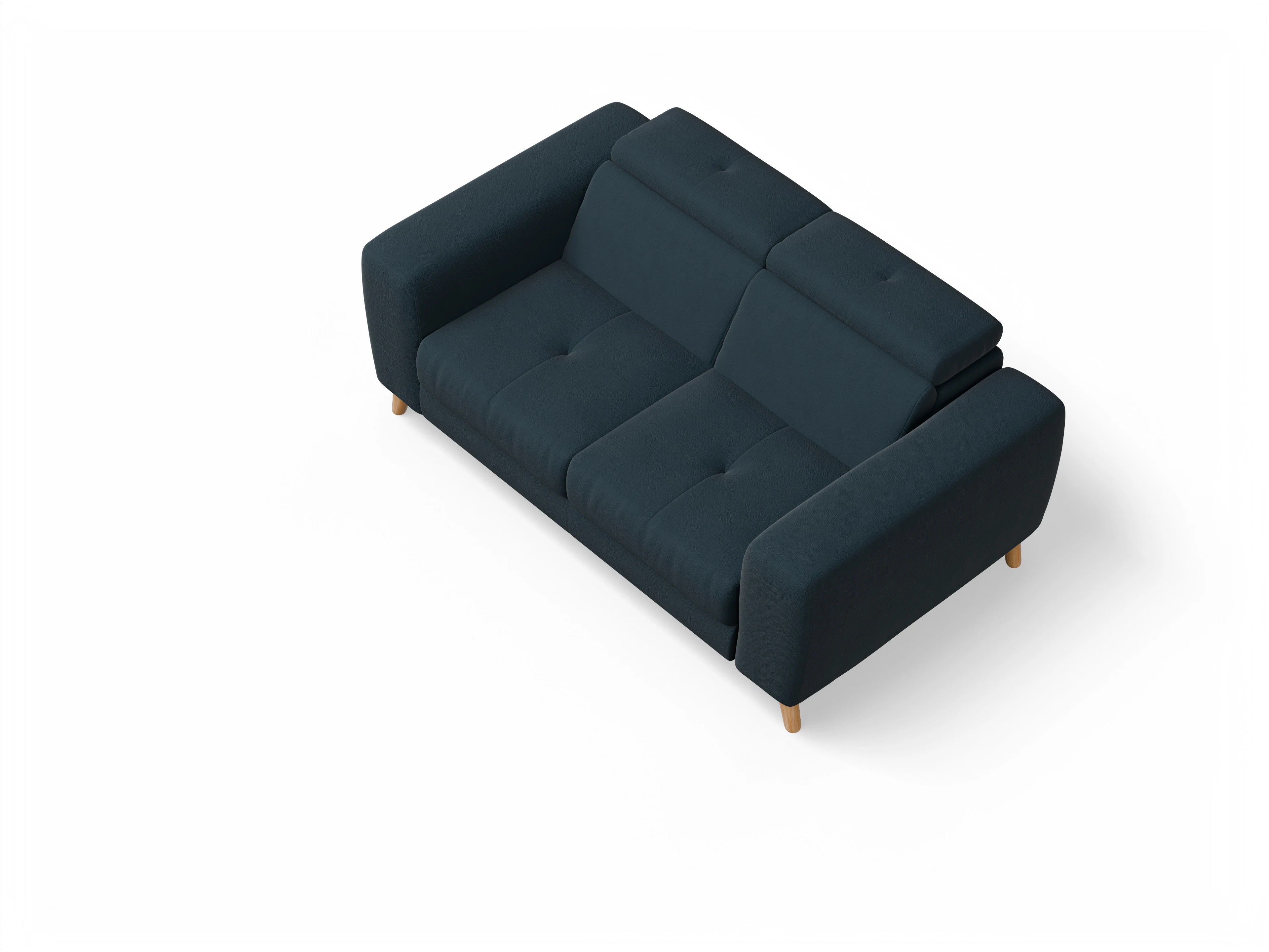 Ansicht des Produktes Capua 2-Sitzer Sofa in Stoff Blau