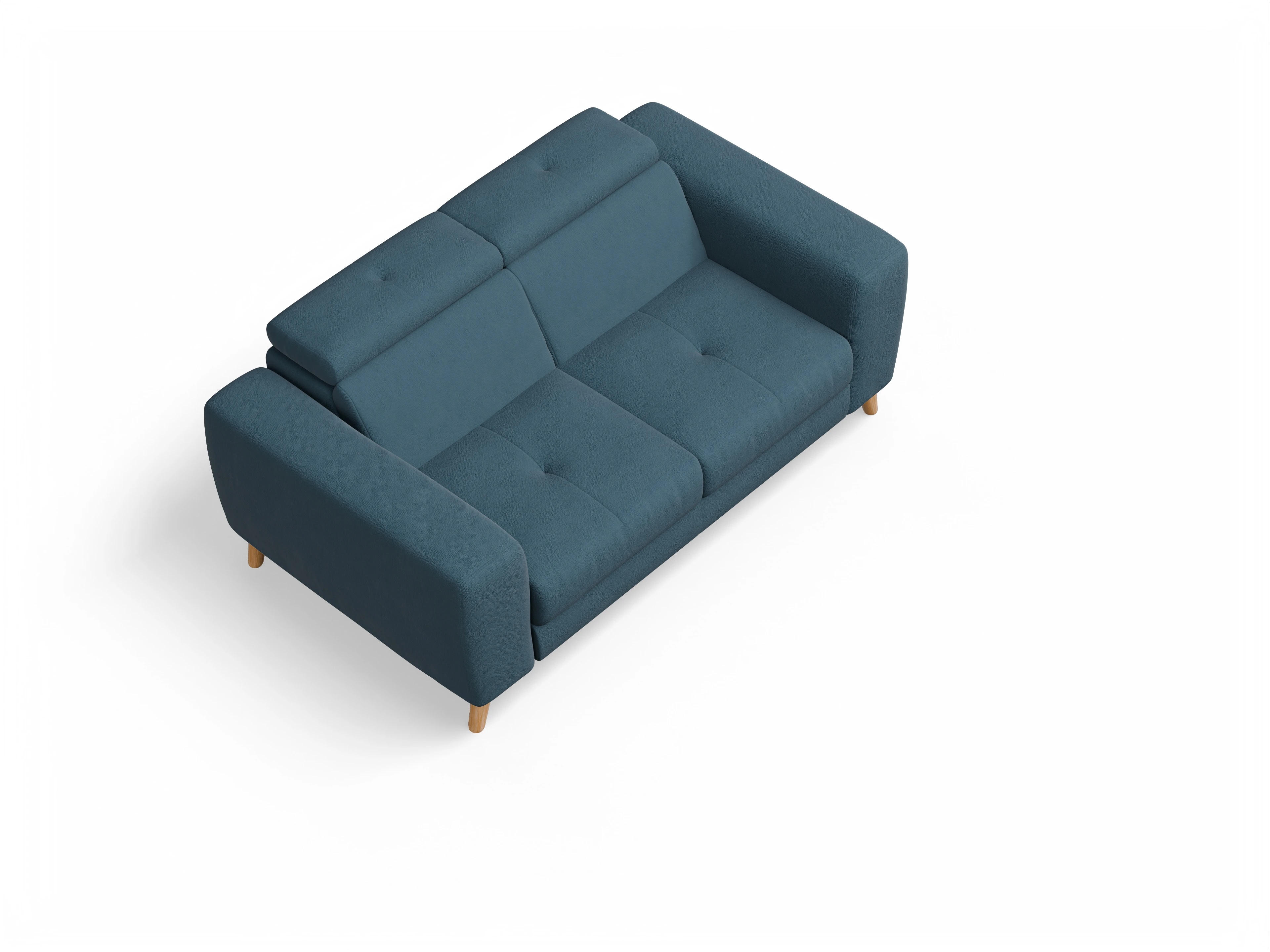Ansicht des Produktes Capua 2-Sitzer Sofa in Stoff Blau