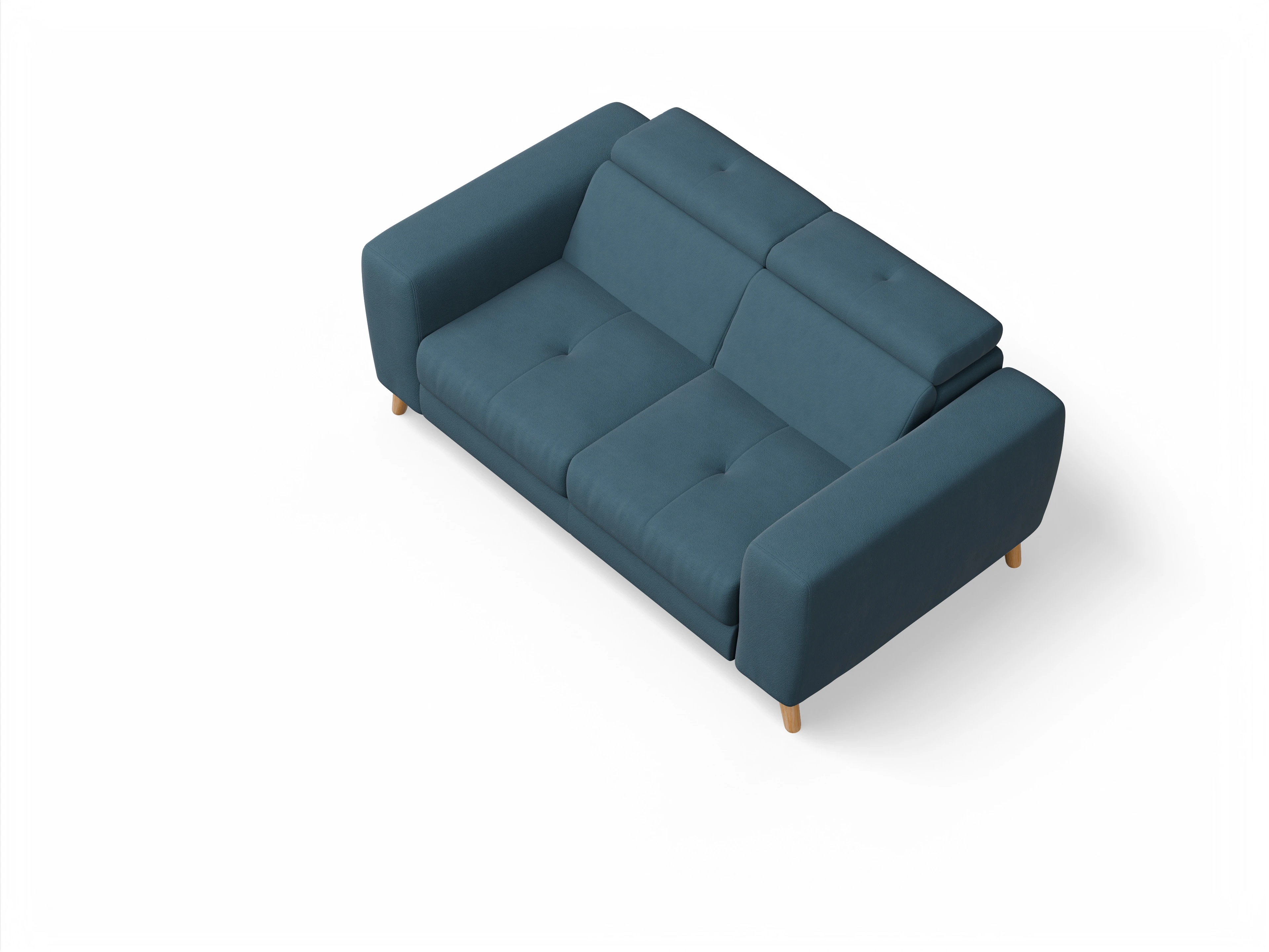 Ansicht des Produktes Capua 2-Sitzer Sofa in Stoff Blau