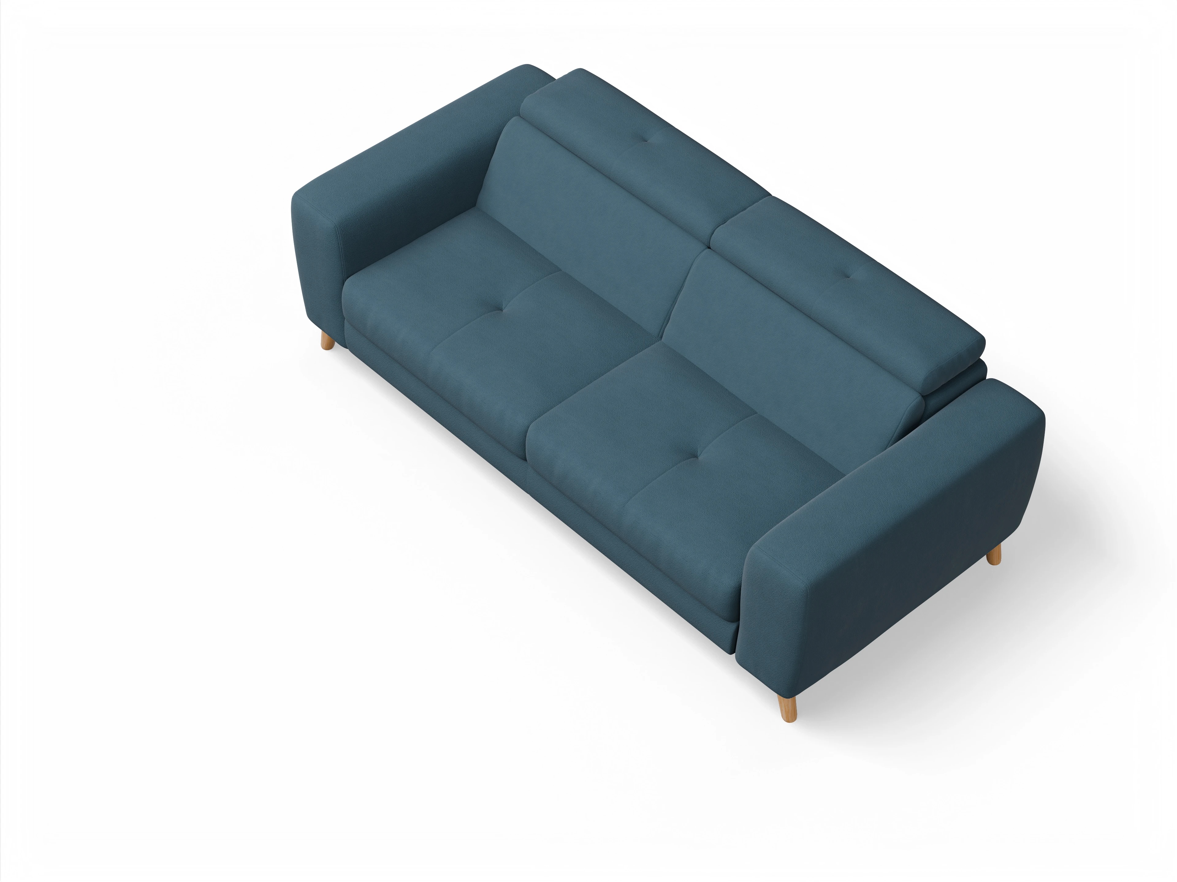 Ansicht des Produktes Capua 3-Sitzer Sofa in Stoff Blau