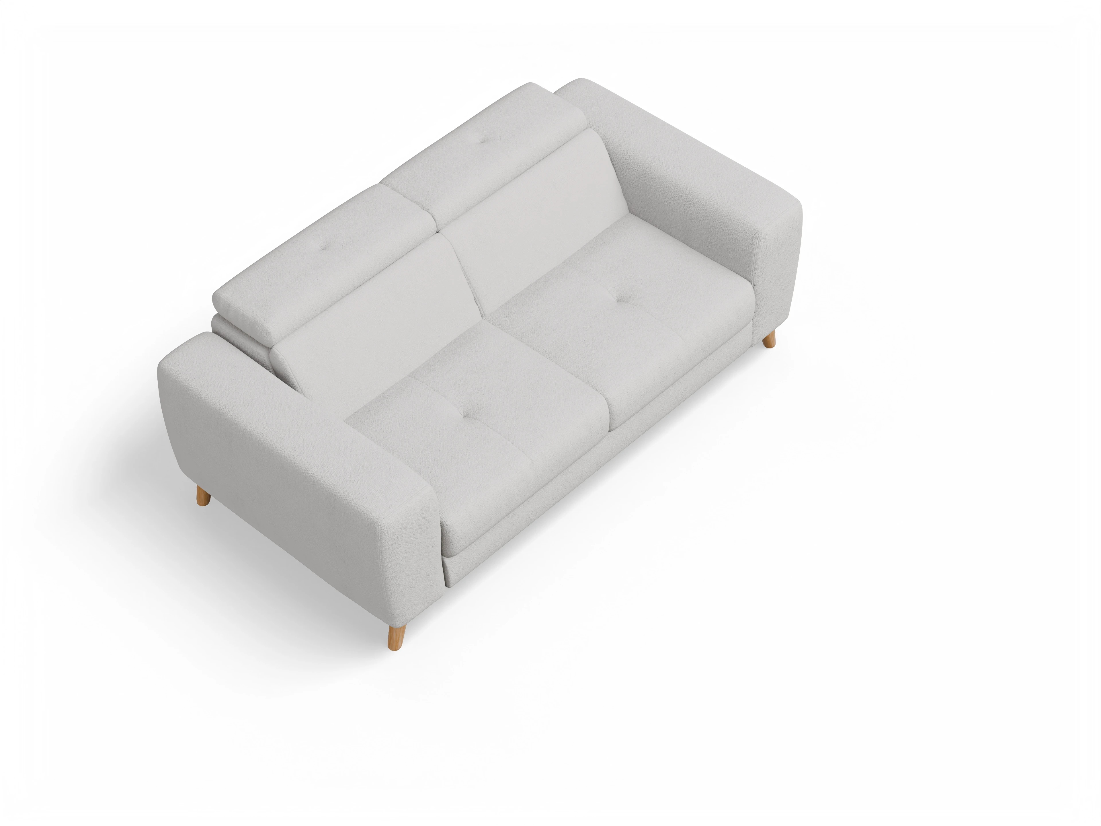 Ansicht des Produktes Capua 2,5-Sitzer Sofa in Stoff Grau