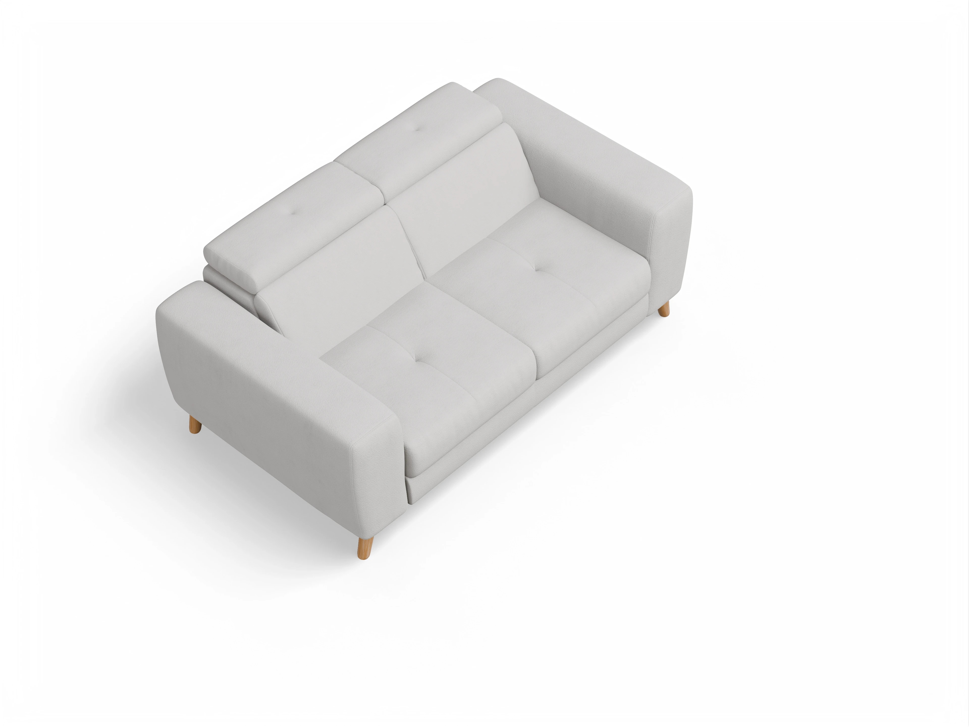 Ansicht des Produktes Capua 2-Sitzer Sofa in Stoff Grau