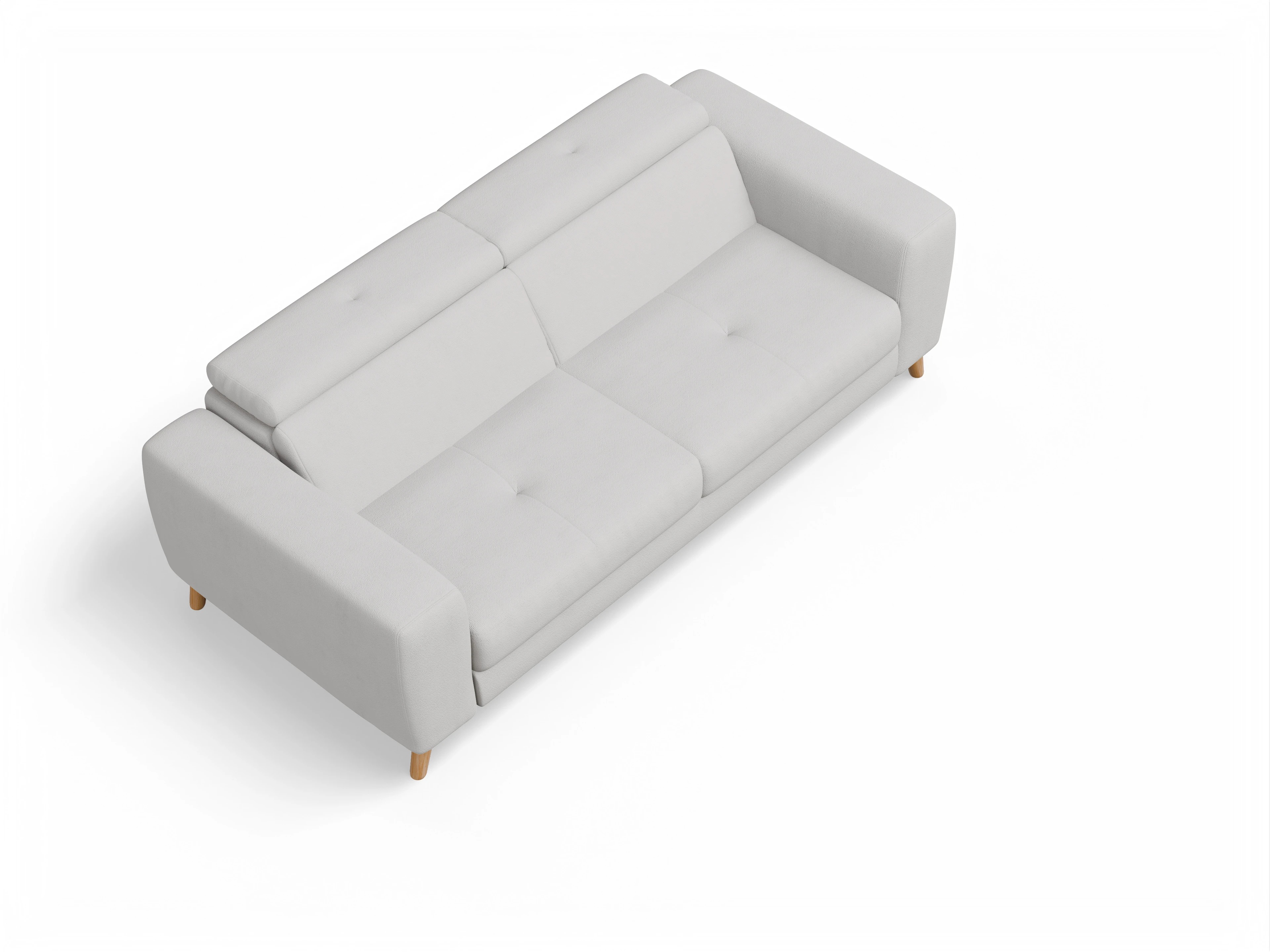 Ansicht des Produktes Capua 3-Sitzer Sofa in Stoff Grau
