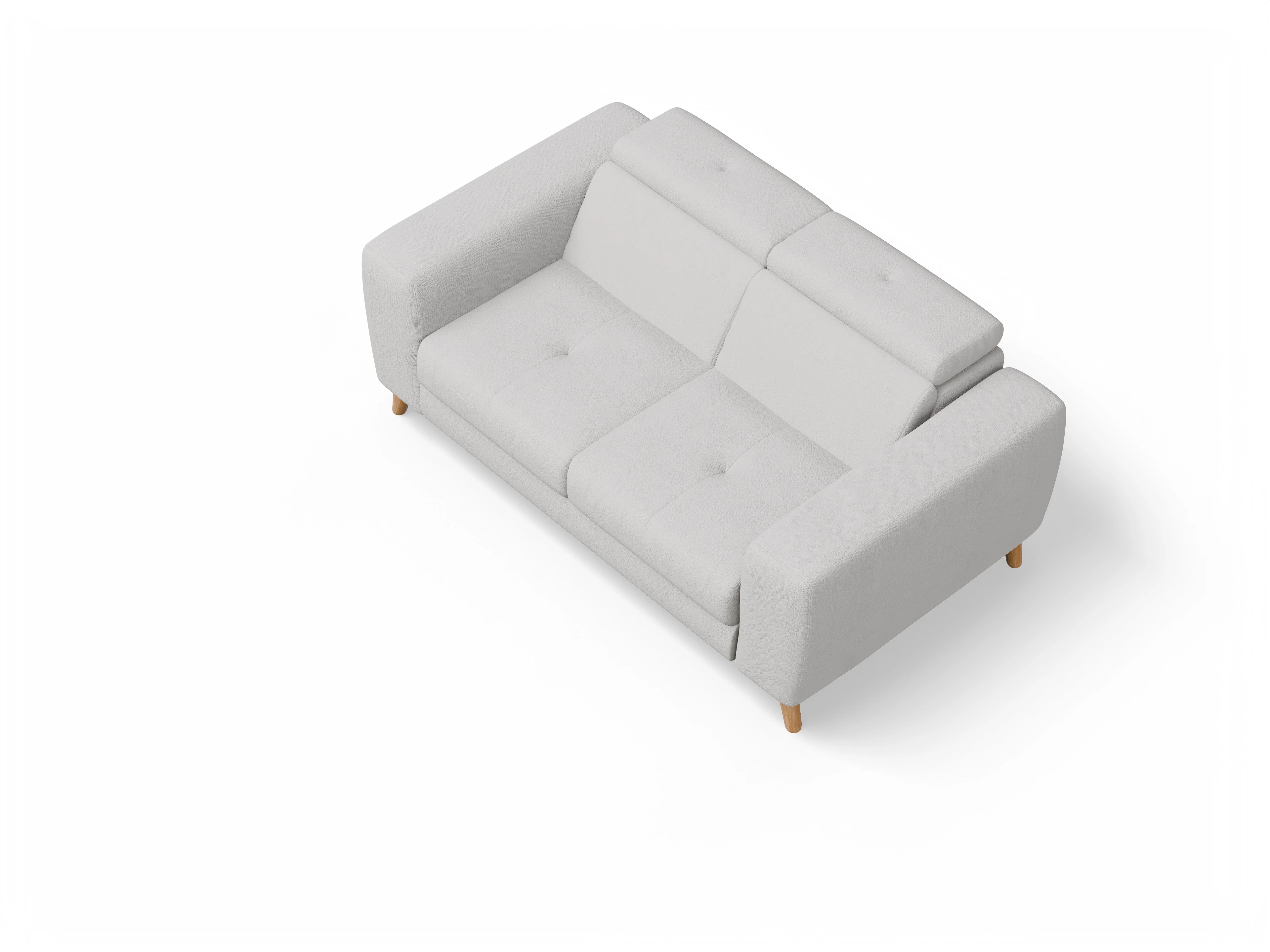 Ansicht des Produktes Capua 2-Sitzer Sofa in Stoff Grau