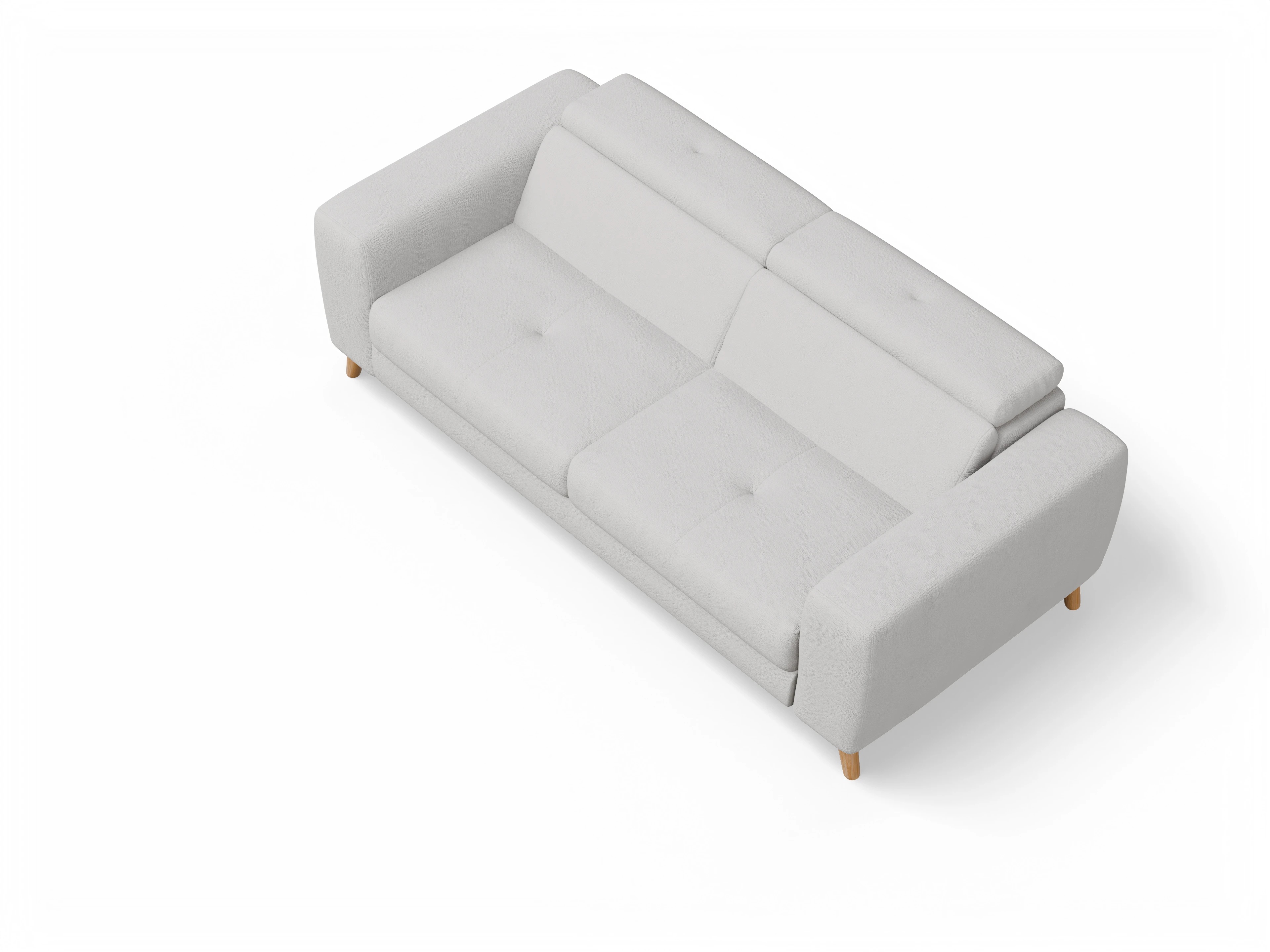 Ansicht des Produktes Capua 3-Sitzer Sofa in Stoff Grau