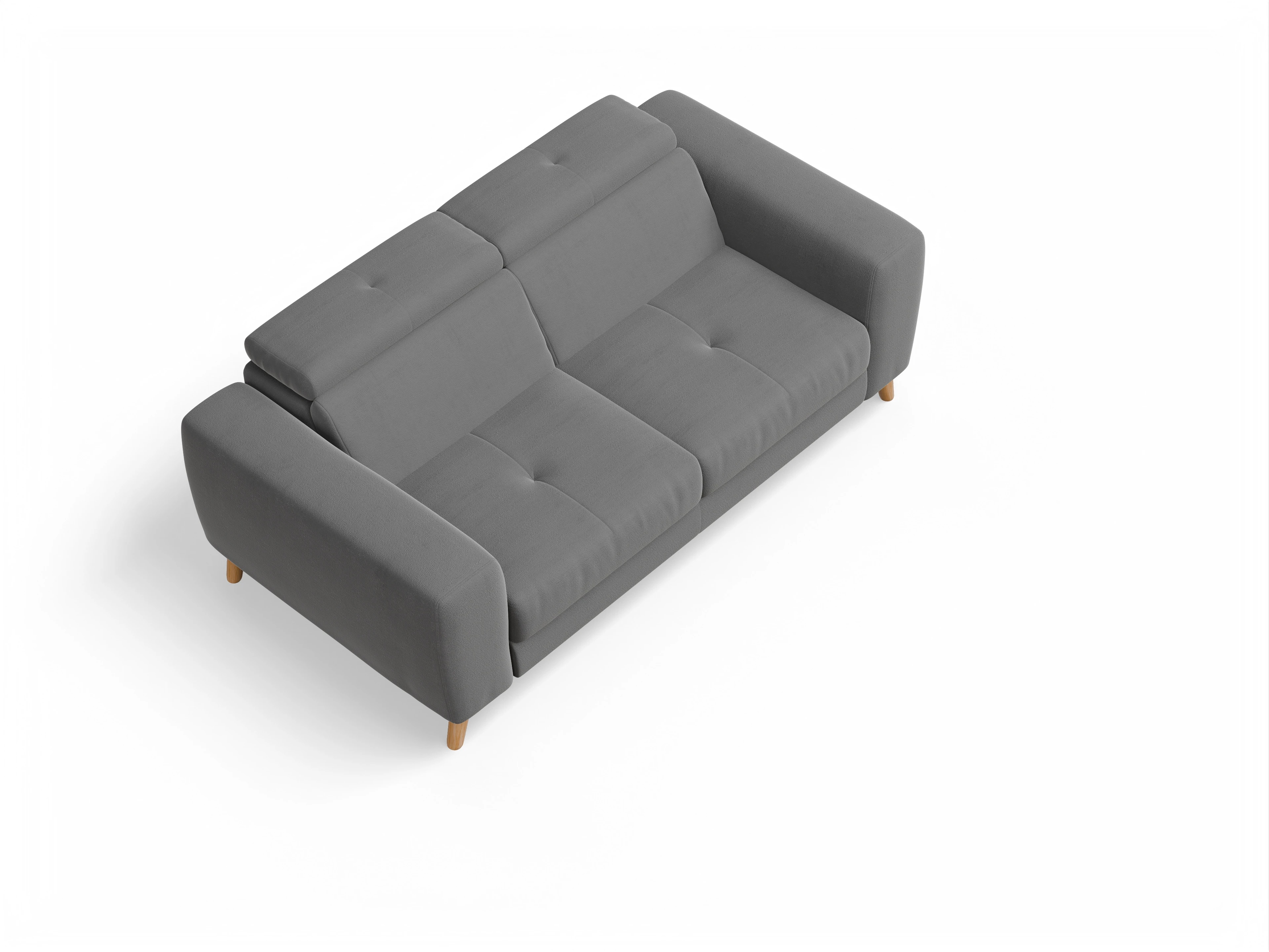 Ansicht des Produktes Capua 2,5-Sitzer Sofa in Stoff Grau