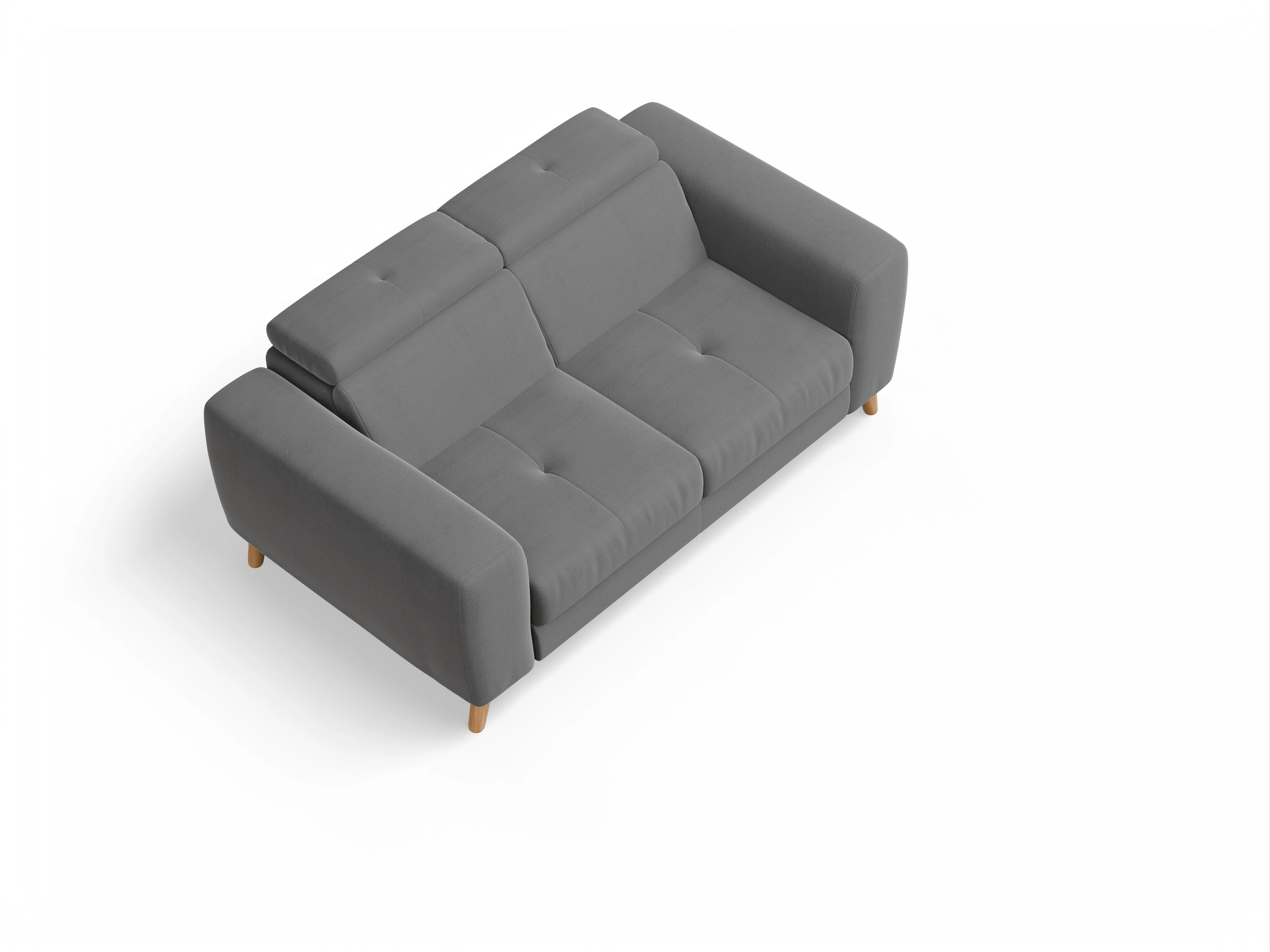 Ansicht des Produktes Capua 2-Sitzer Sofa in Stoff Grau