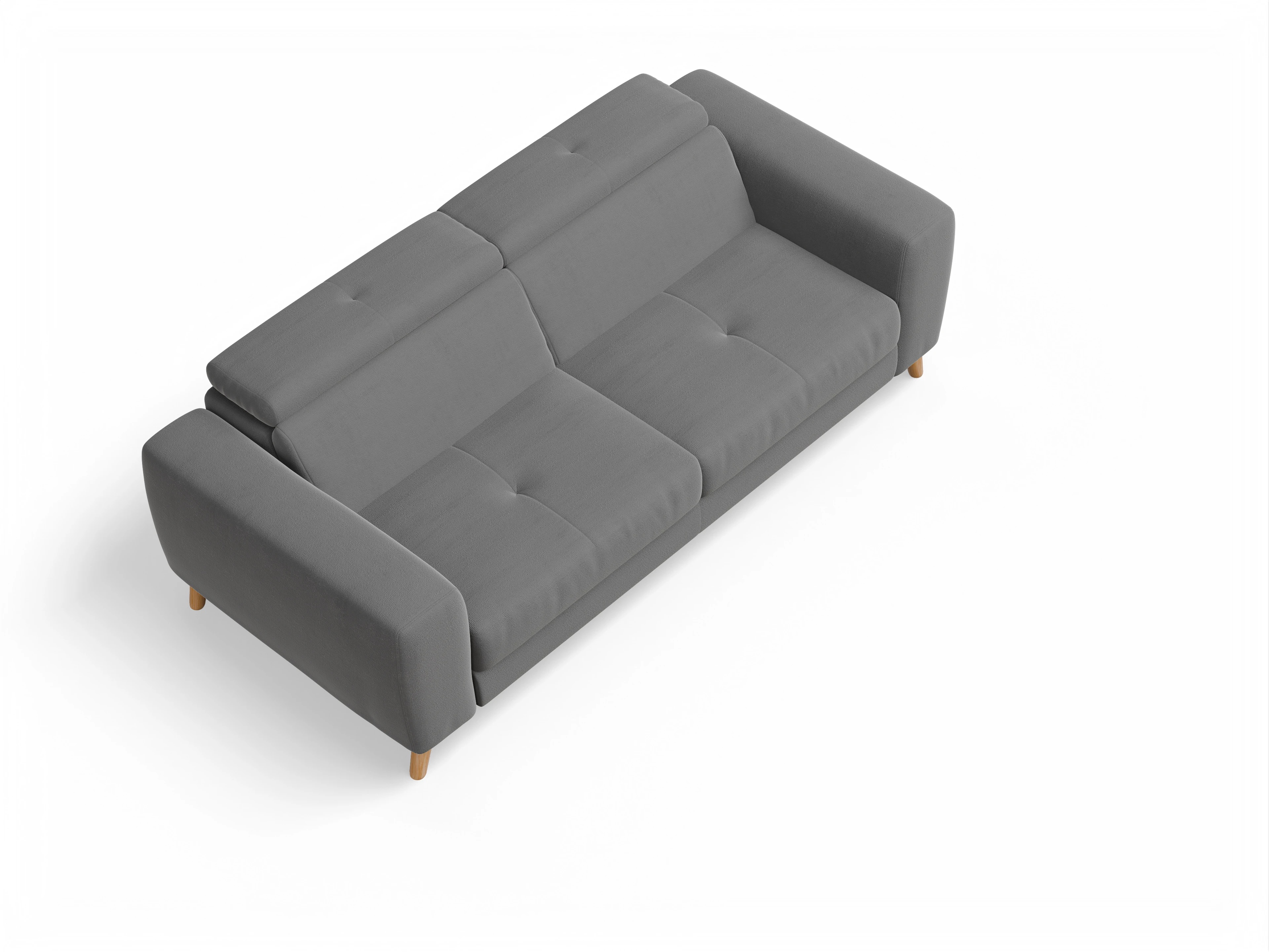Ansicht des Produktes Capua 3-Sitzer Sofa in Stoff Grau