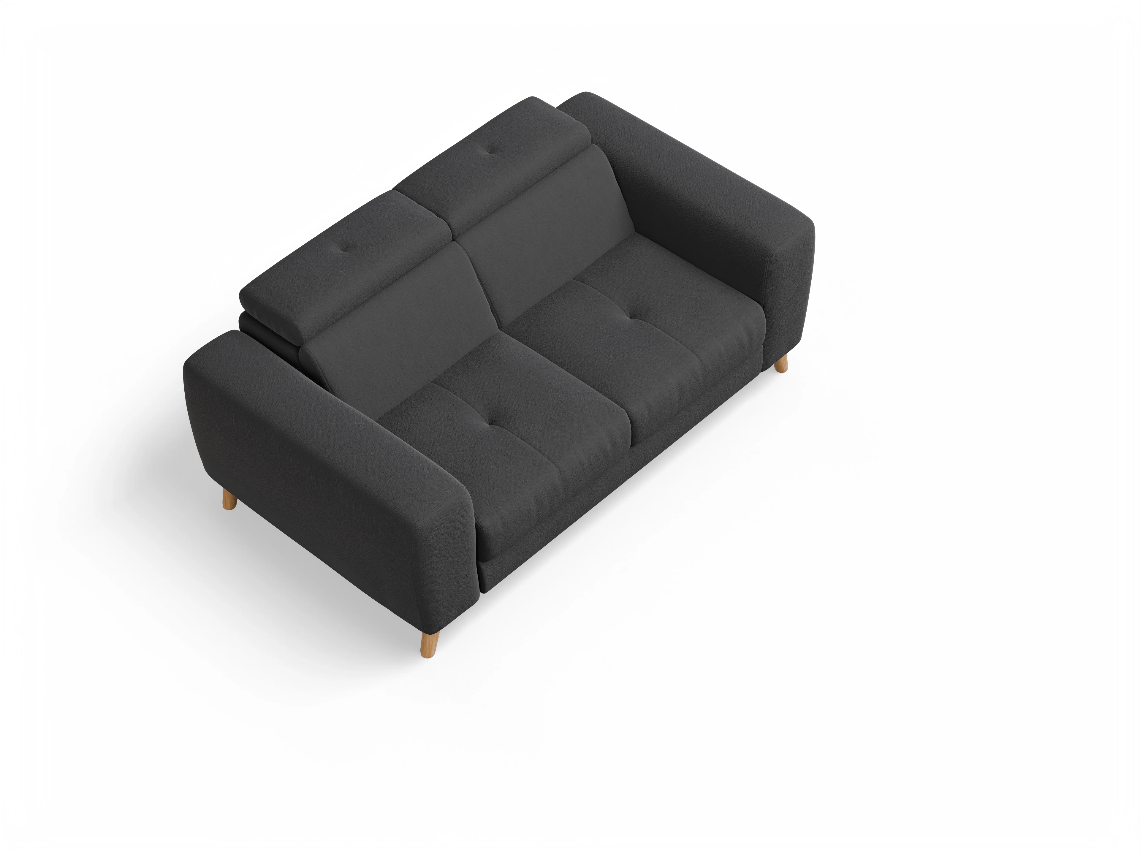 Ansicht des Produktes Capua 2-Sitzer Sofa in Stoff Grau