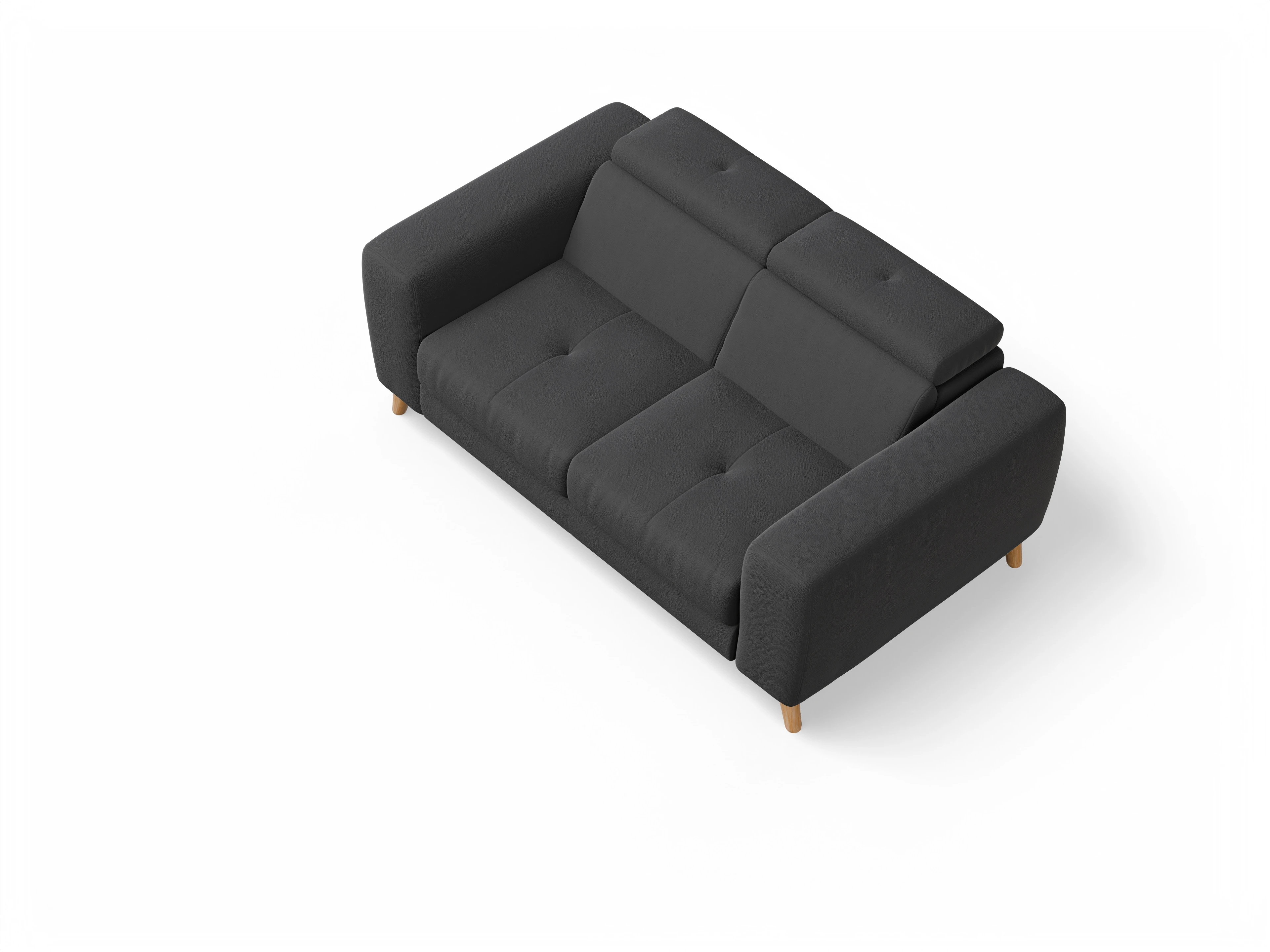 Ansicht des Produktes Capua 2-Sitzer Sofa in Stoff Grau