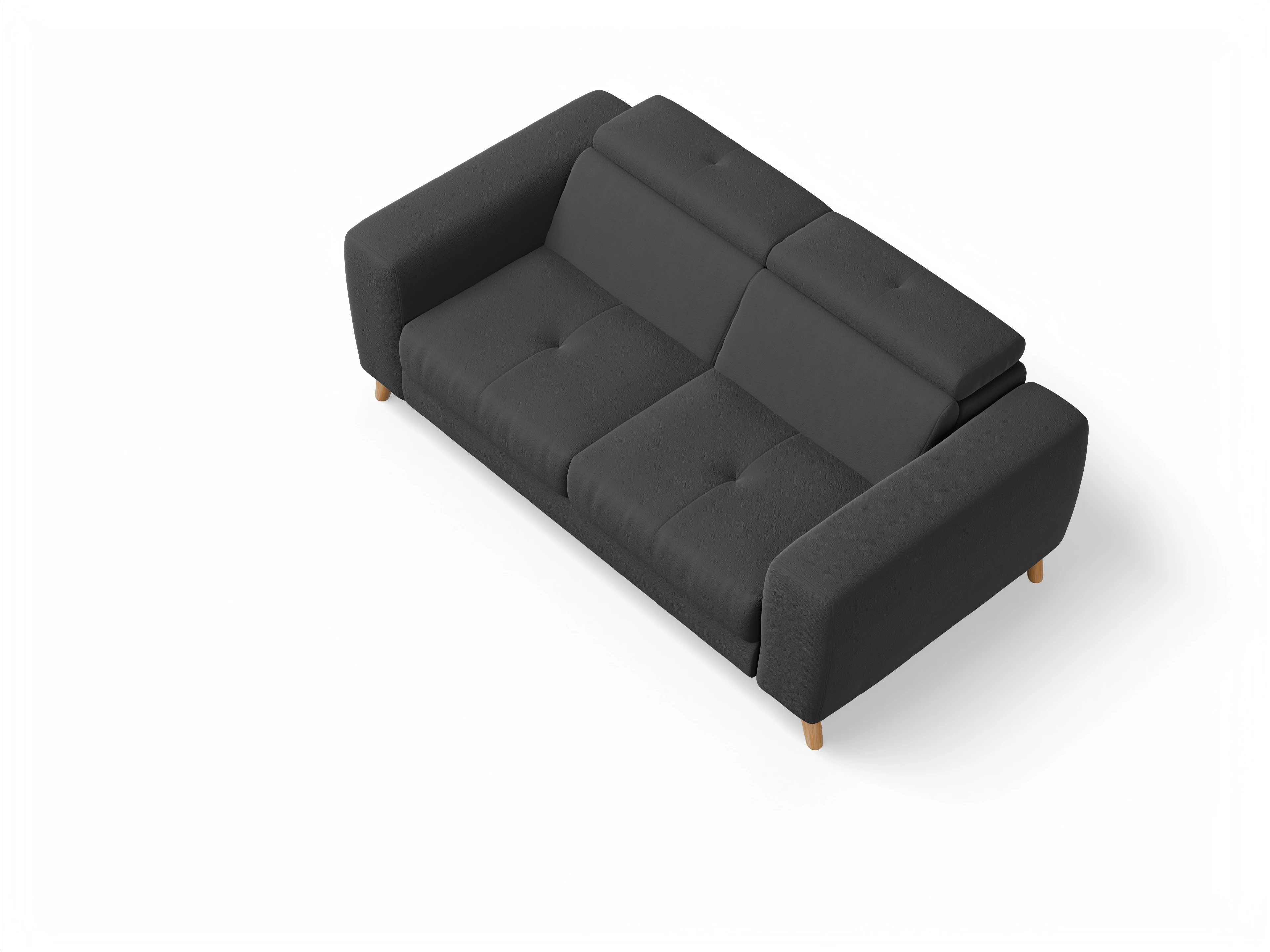 Ansicht des Produktes Capua 2,5-Sitzer Sofa in Stoff Grau